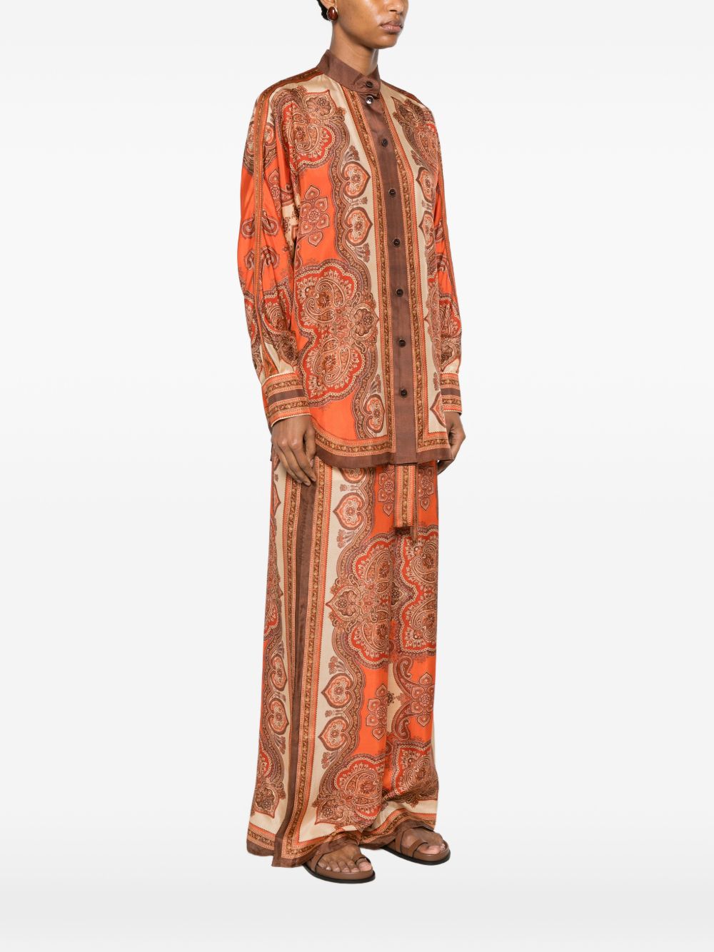Zimmermann Women Mahon Printed Silk Shirt ZIMMERMANN