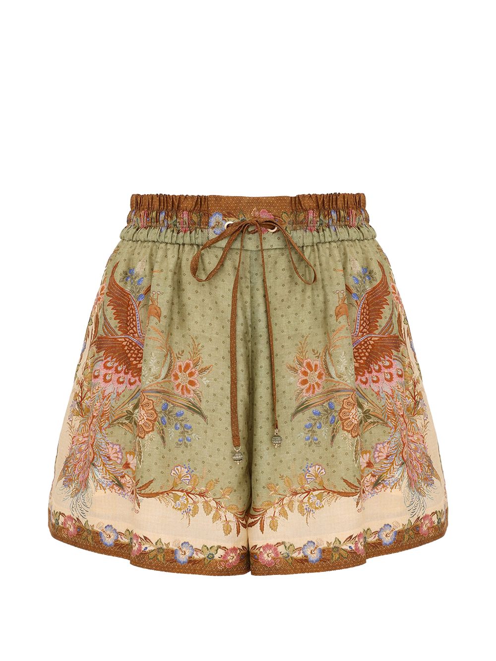 Zimmermann Women Indra Printed Silk Shorts ZIMMERMANN