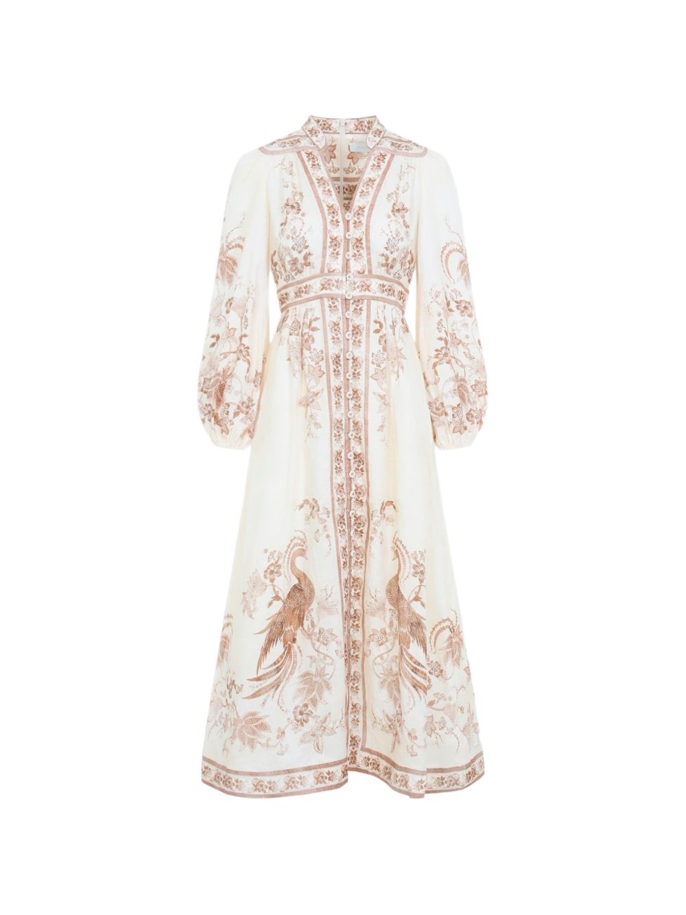 Zimmermann Women Indra Linen Long Dress ZIMMERMANN