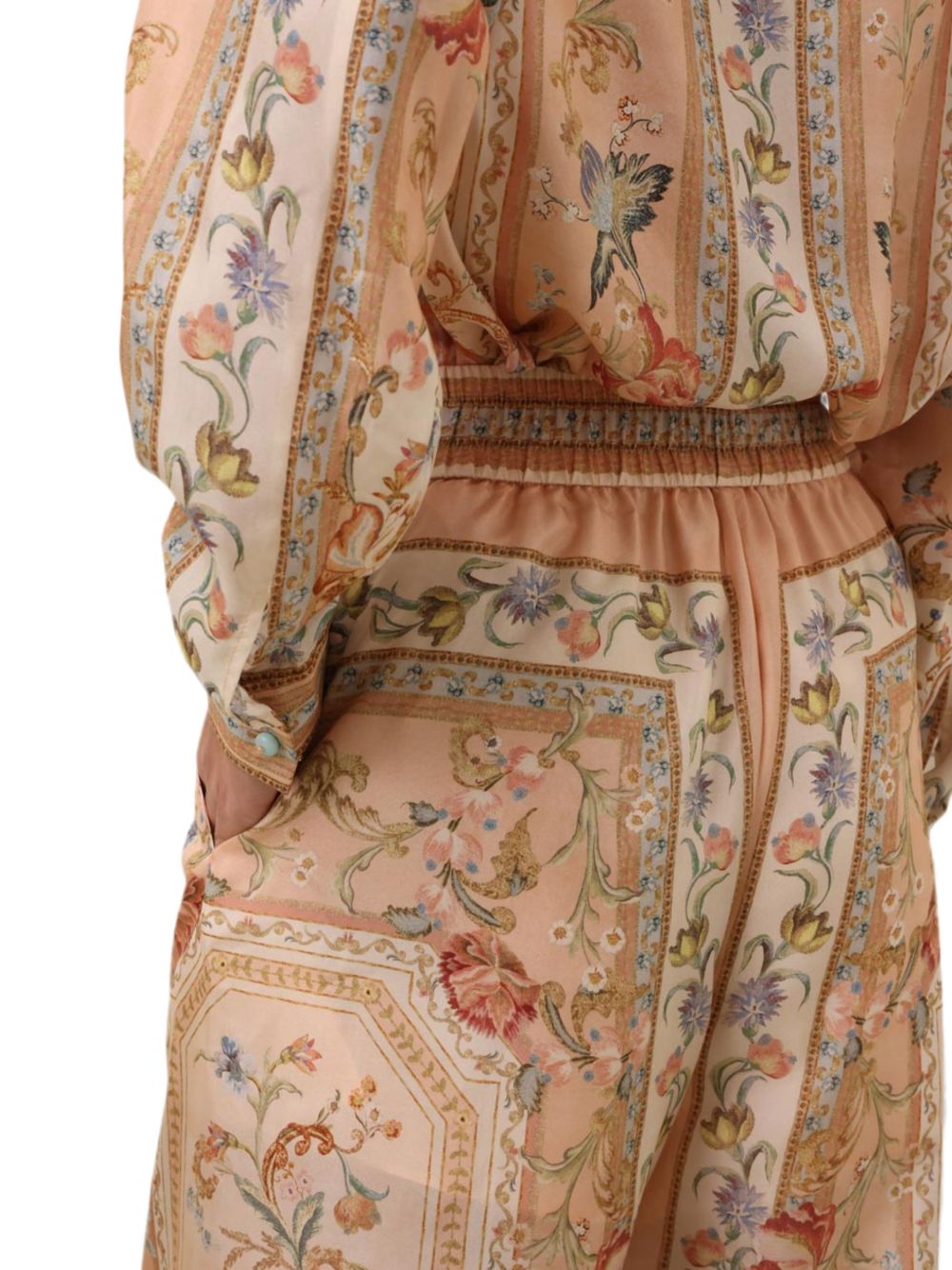 Zimmermann Women Roselight Printed Silk Trousers