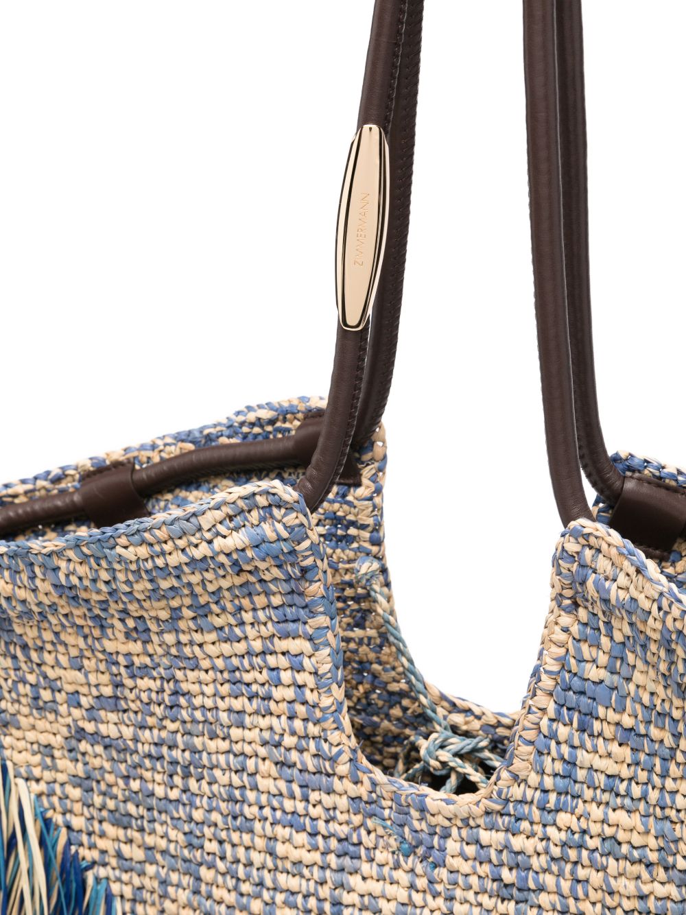 Zimmermann Women Goldentime Medium Rafia Tote ZIMMERMANN