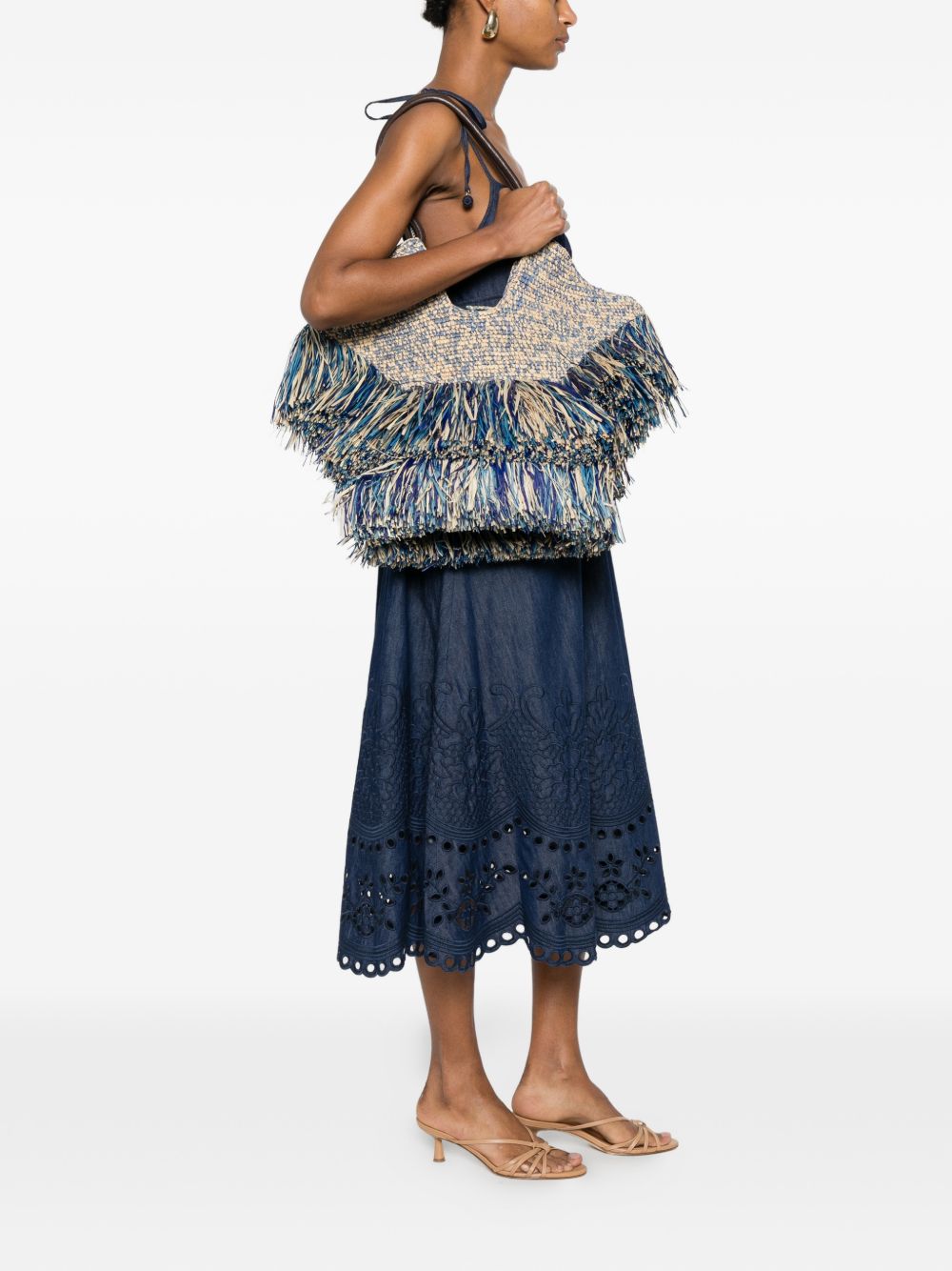 Zimmermann Women Goldentime Medium Rafia Tote ZIMMERMANN