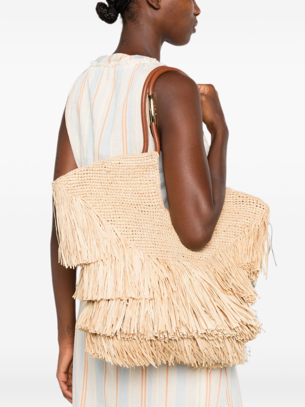 Zimmermann Women Goldentime Medium Rafia Tote ZIMMERMANN