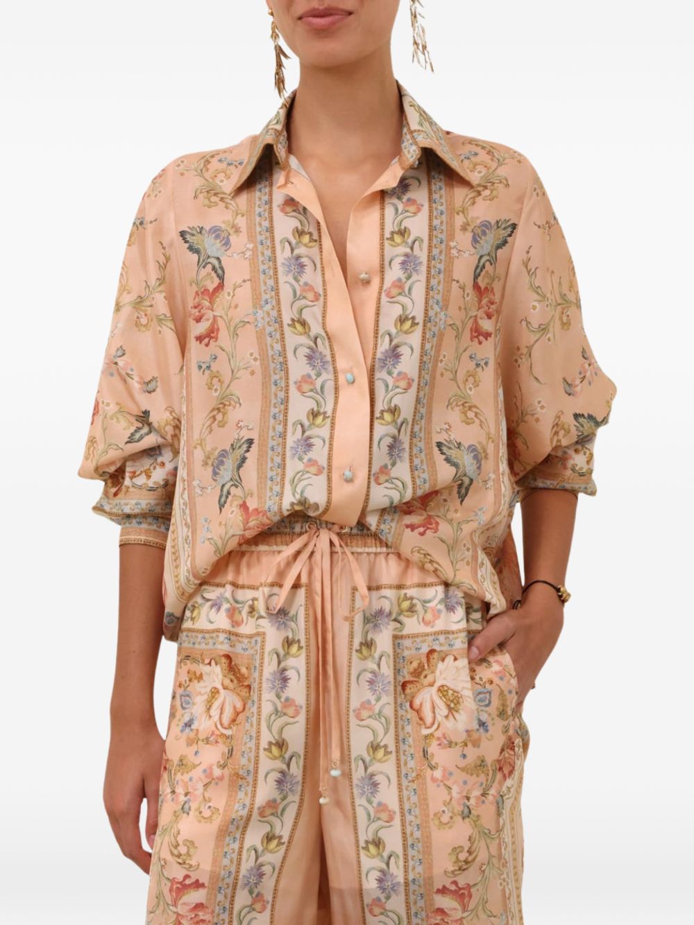 Zimmermann Women Roselight Silk Shirt ZIMMERMANN