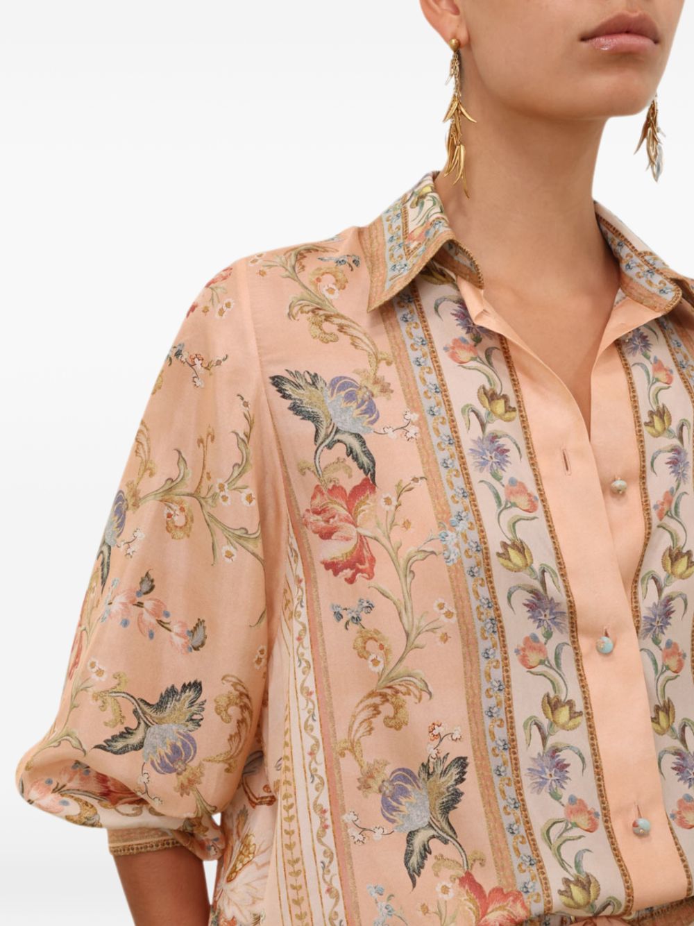 Zimmermann Women Roselight Silk Shirt ZIMMERMANN