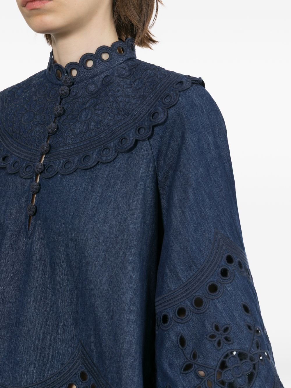 Zimmermann Women Mahon Denim Top ZIMMERMANN