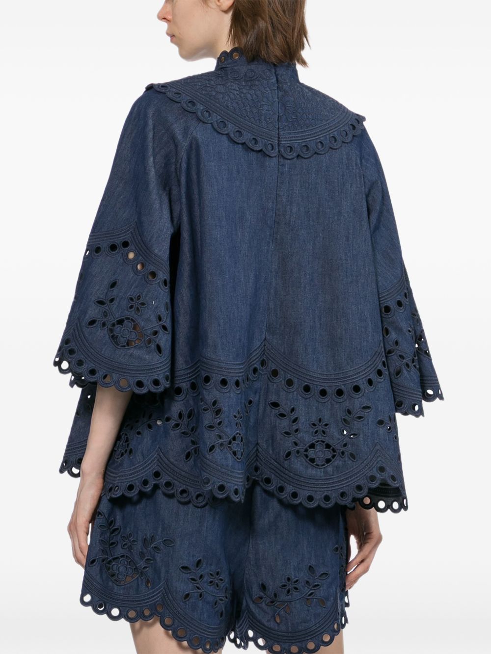 Zimmermann Women Mahon Denim Top ZIMMERMANN