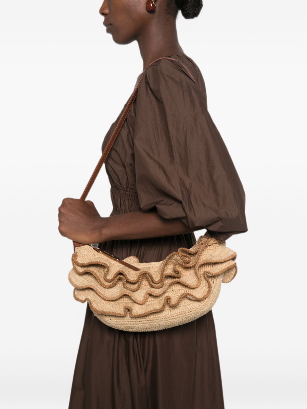 Zimmermann Women Goldentime Rafia Shoulder Bag ZIMMERMANN