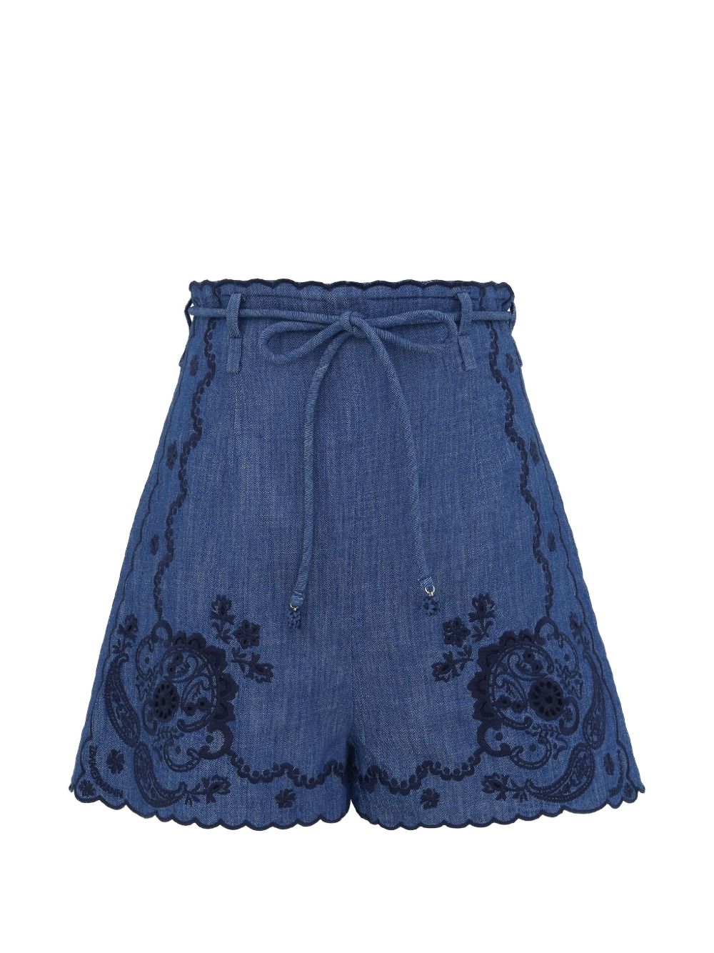 Zimmermann Women Aster Denim Shorts ZIMMERMANN