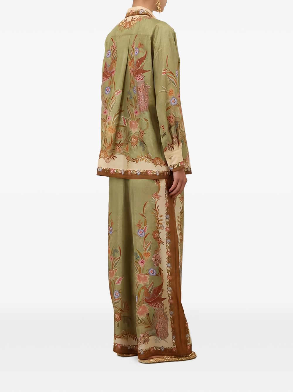Zimmermann Women Indra Printed Silk Shirt ZIMMERMANN