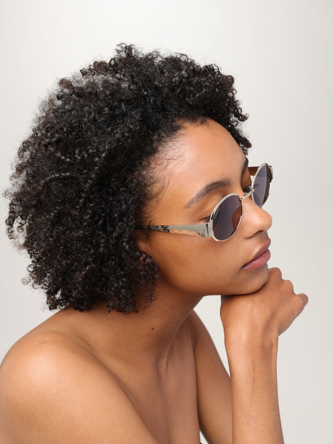 Gucci Sunglasses Woman Brown GUCCI
