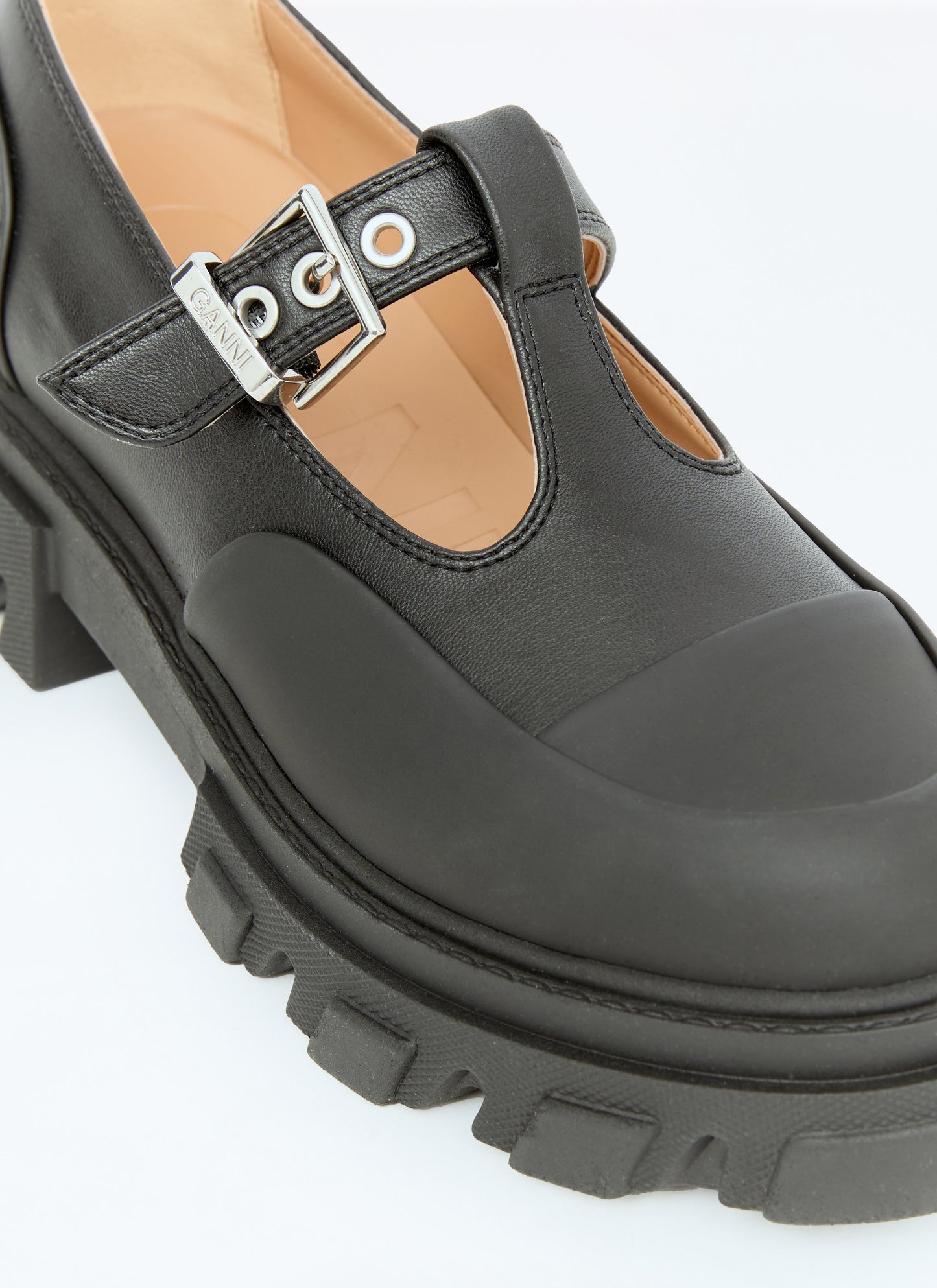 Ganni Women Cleated Mary-Jane Shoes GANNI