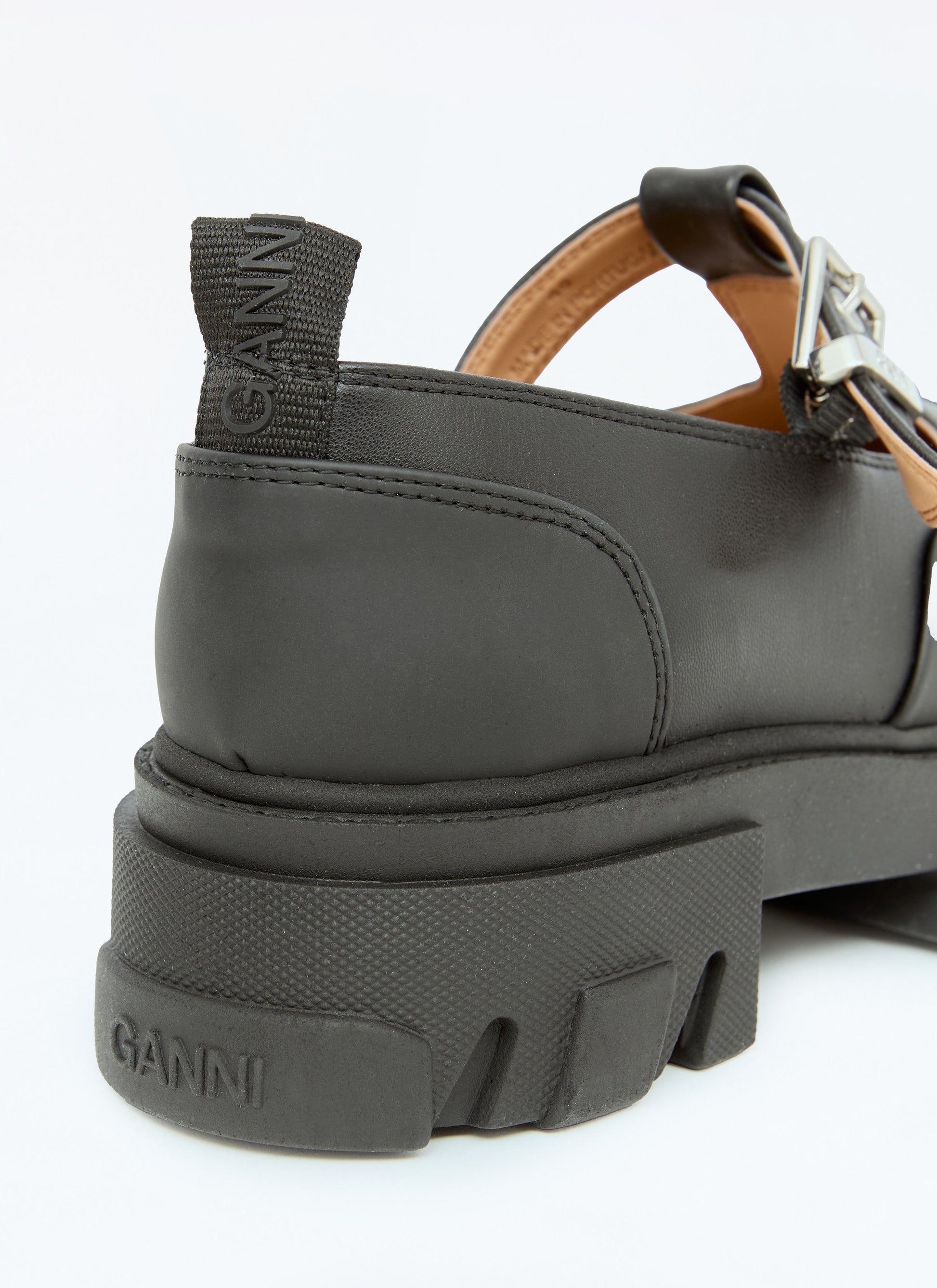 Ganni Women Cleated Mary-Jane Shoes GANNI
