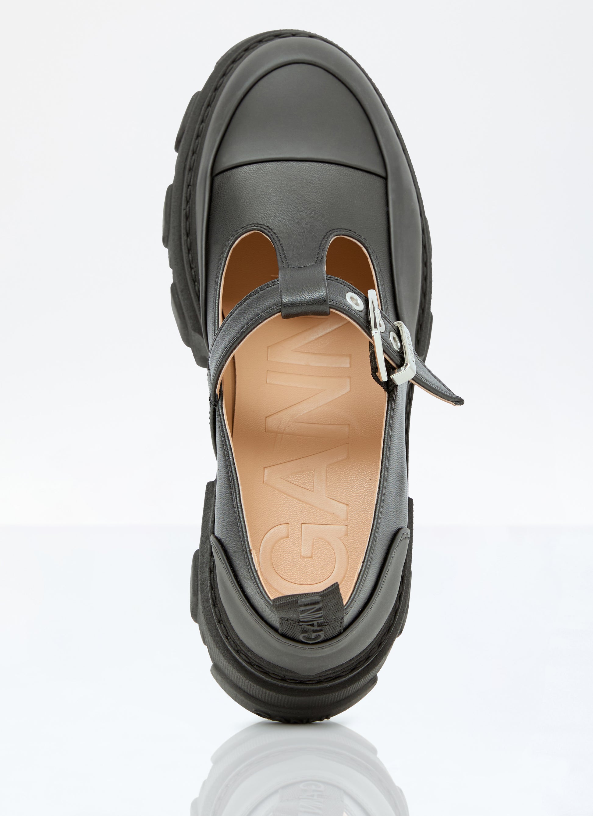 Ganni Women Cleated Mary-Jane Shoes GANNI
