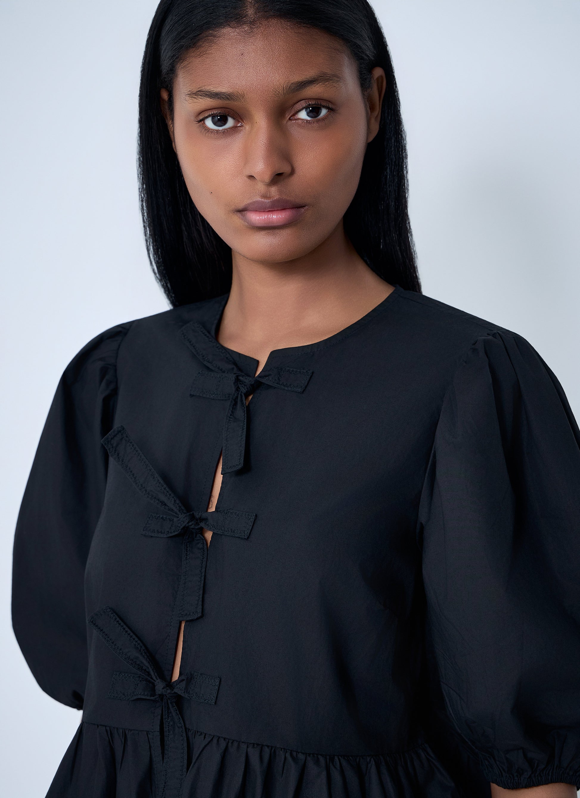 Ganni Women Peplum Blouse GANNI