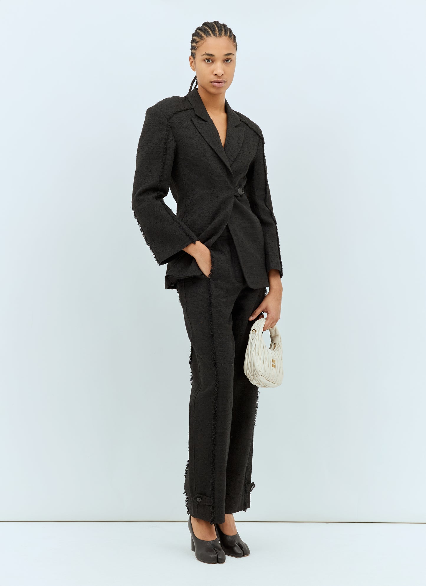 Ganni Women Tweed Suiting Pants GANNI