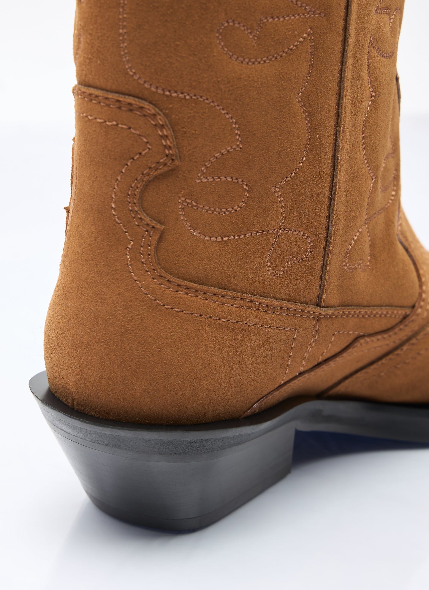 Ganni Women Mid Shaft Embroidered Western Boots GANNI