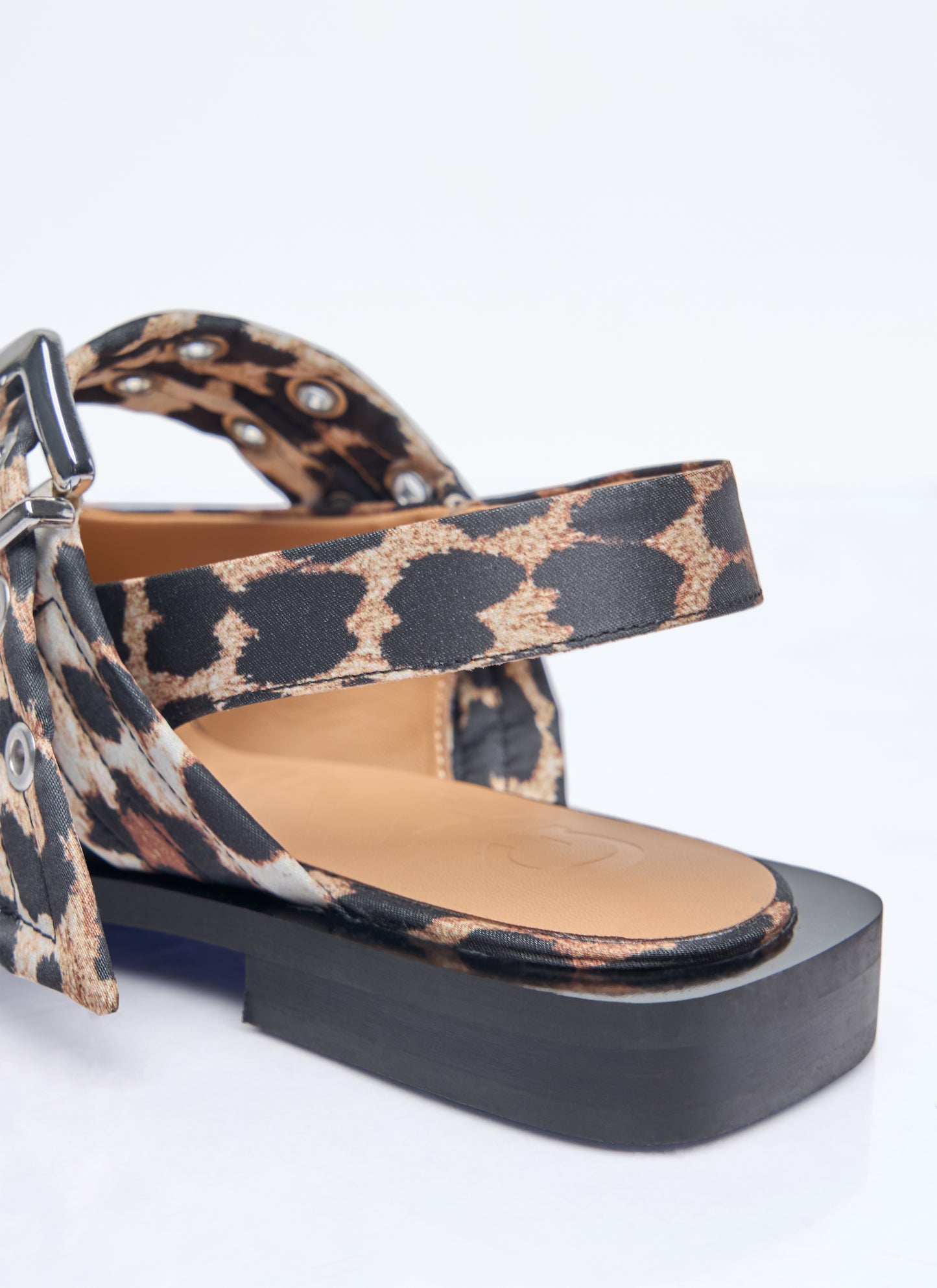 Ganni Women Feminine Buckle Ballerina Flats GANNI