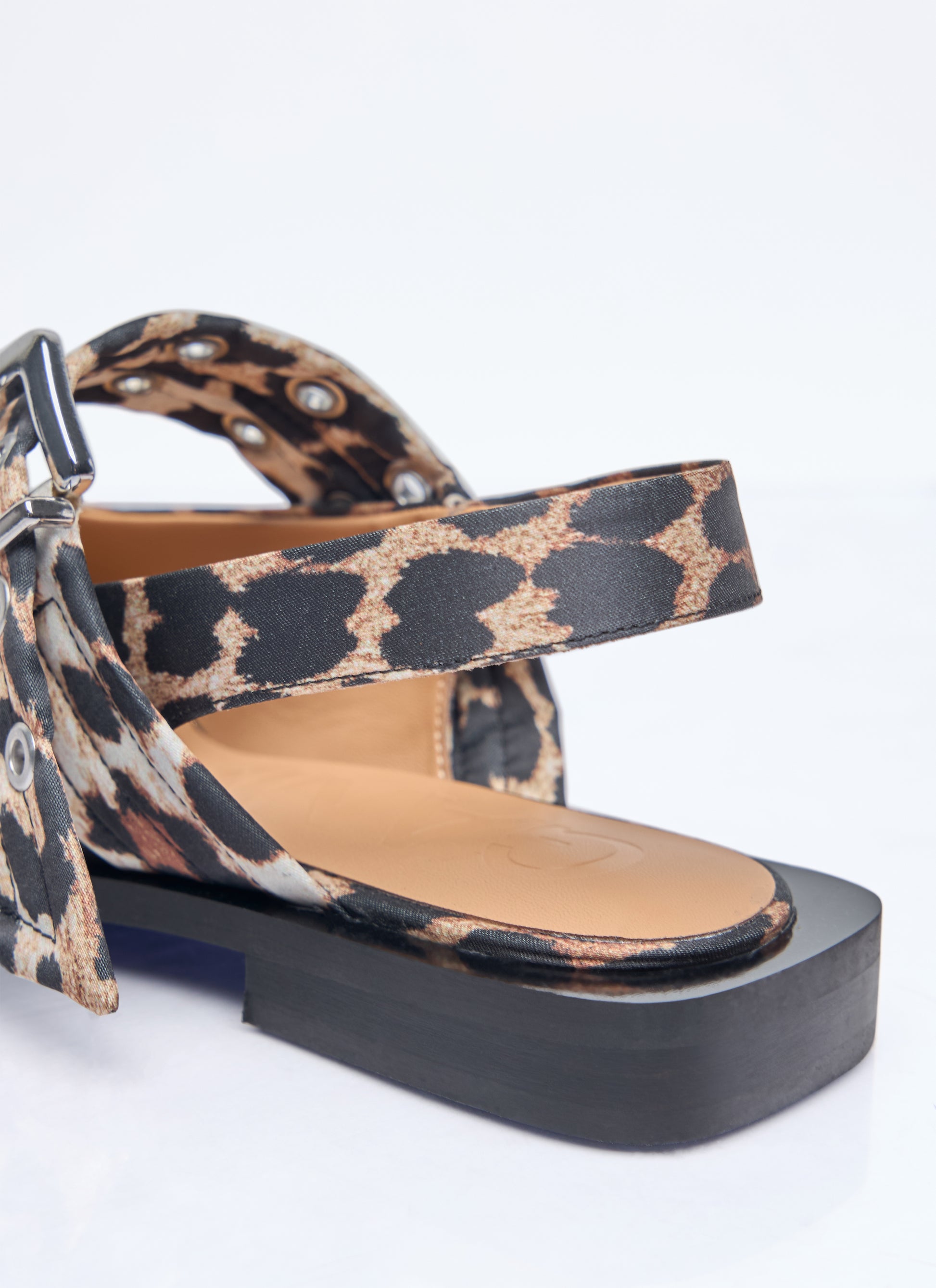 Ganni Women Feminine Buckle Ballerina Flats GANNI