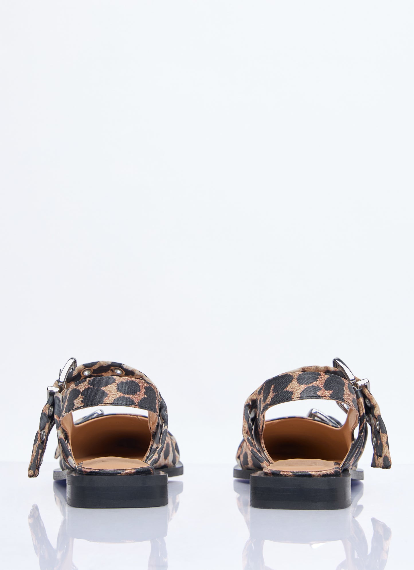 Ganni Women Feminine Buckle Ballerina Flats GANNI
