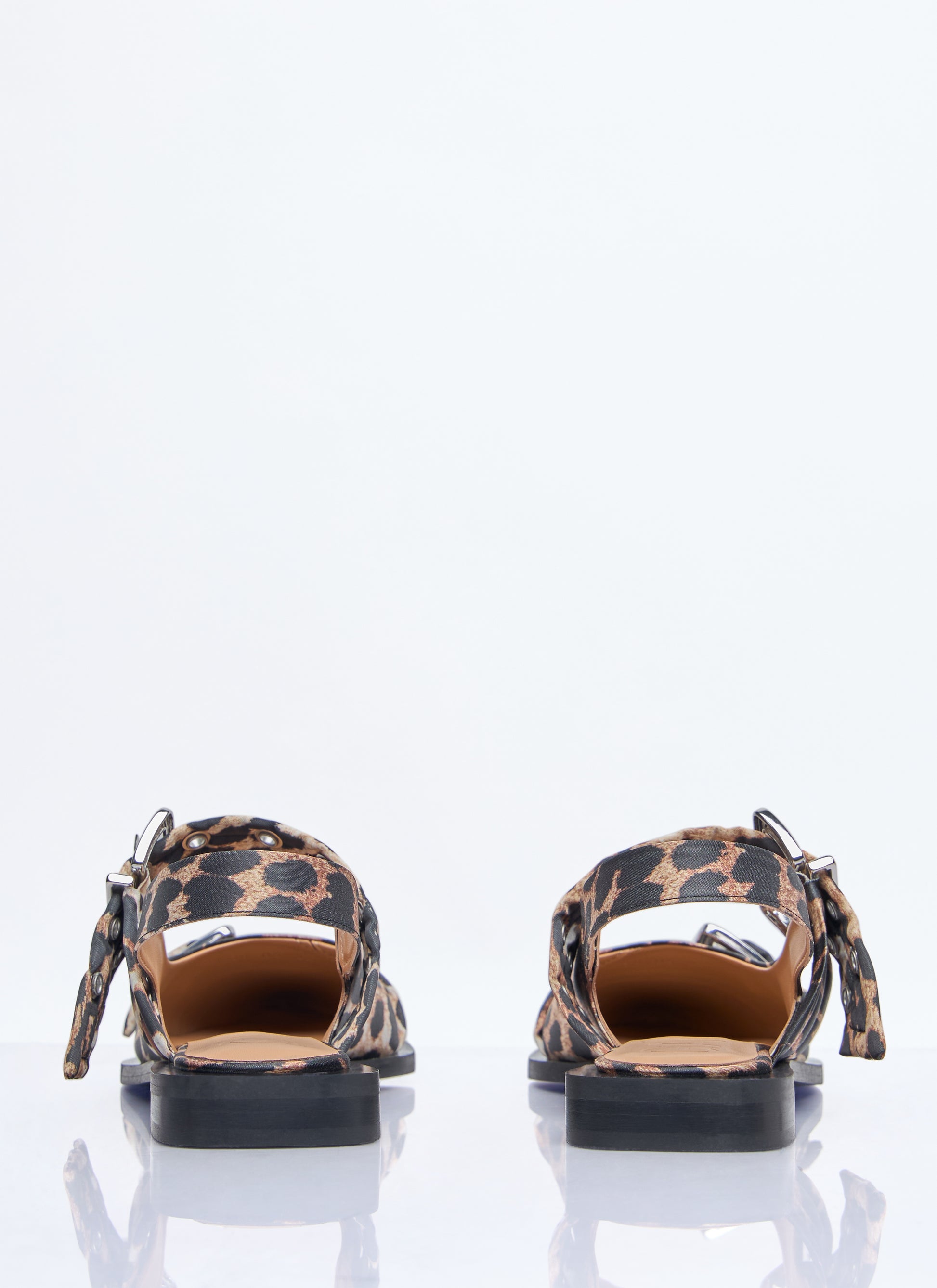 Ganni Women Feminine Buckle Ballerina Flats GANNI