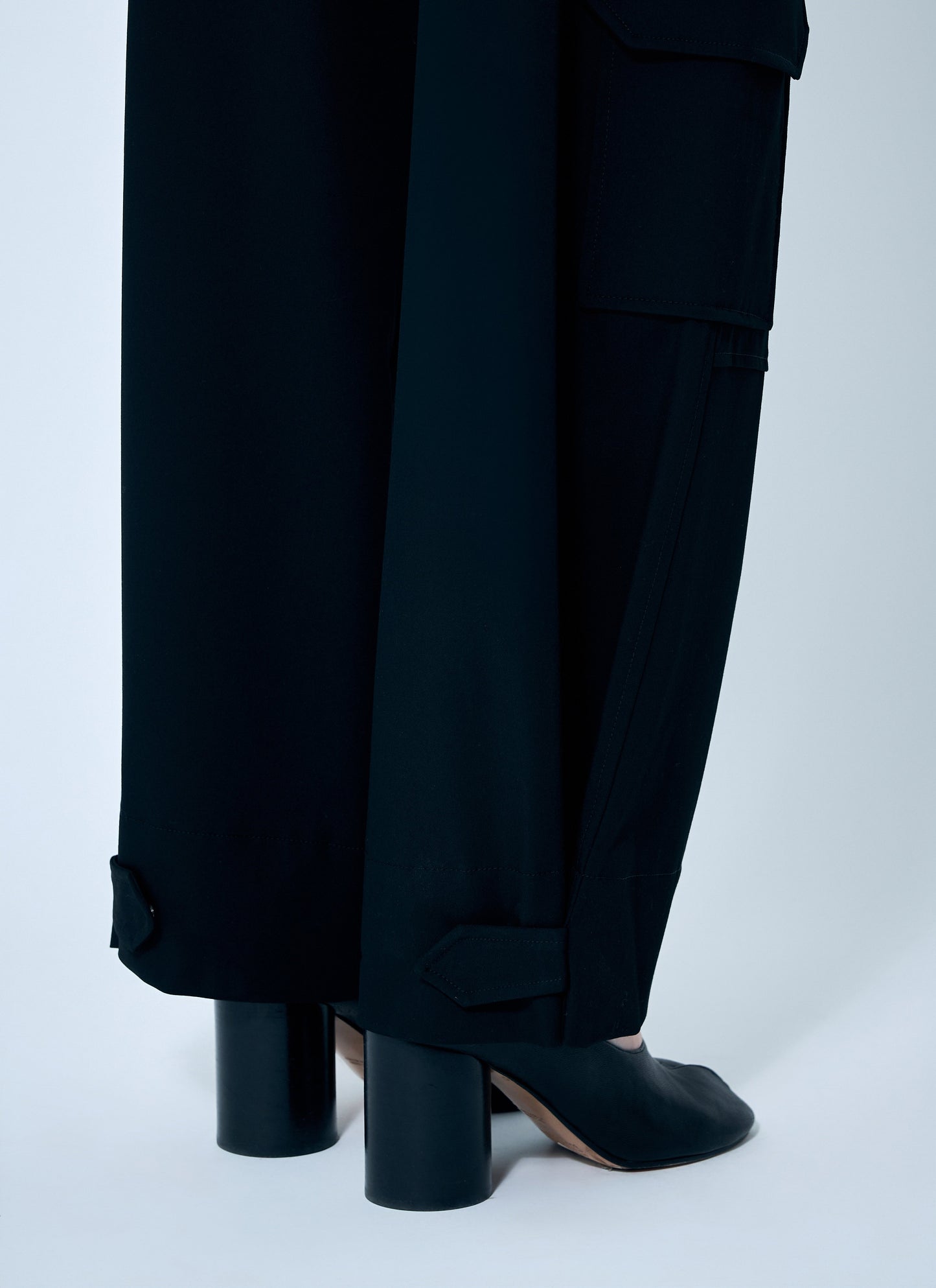 Ganni Women Solid Twill Suiting Cargo Pants GANNI
