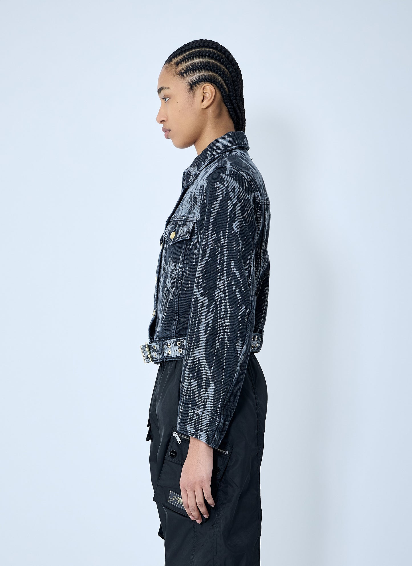 Ganni Women Heavy Denim Belted Jacket GANNI