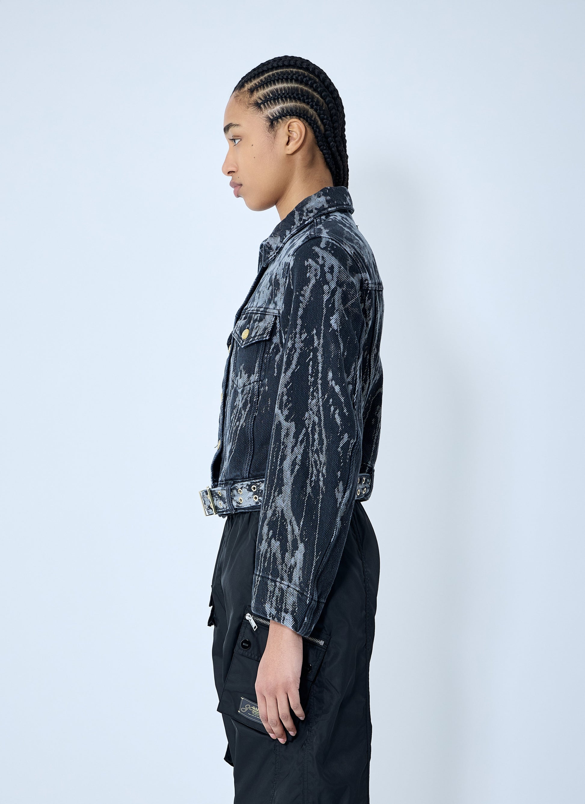 Ganni Women Heavy Denim Belted Jacket GANNI