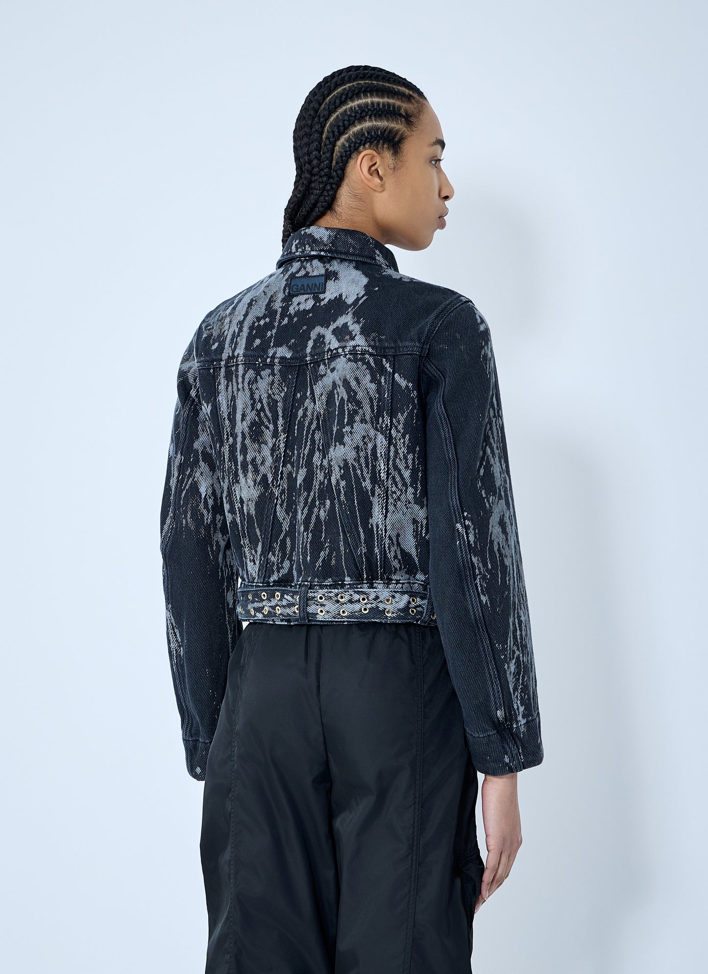 Ganni Women Heavy Denim Belted Jacket GANNI