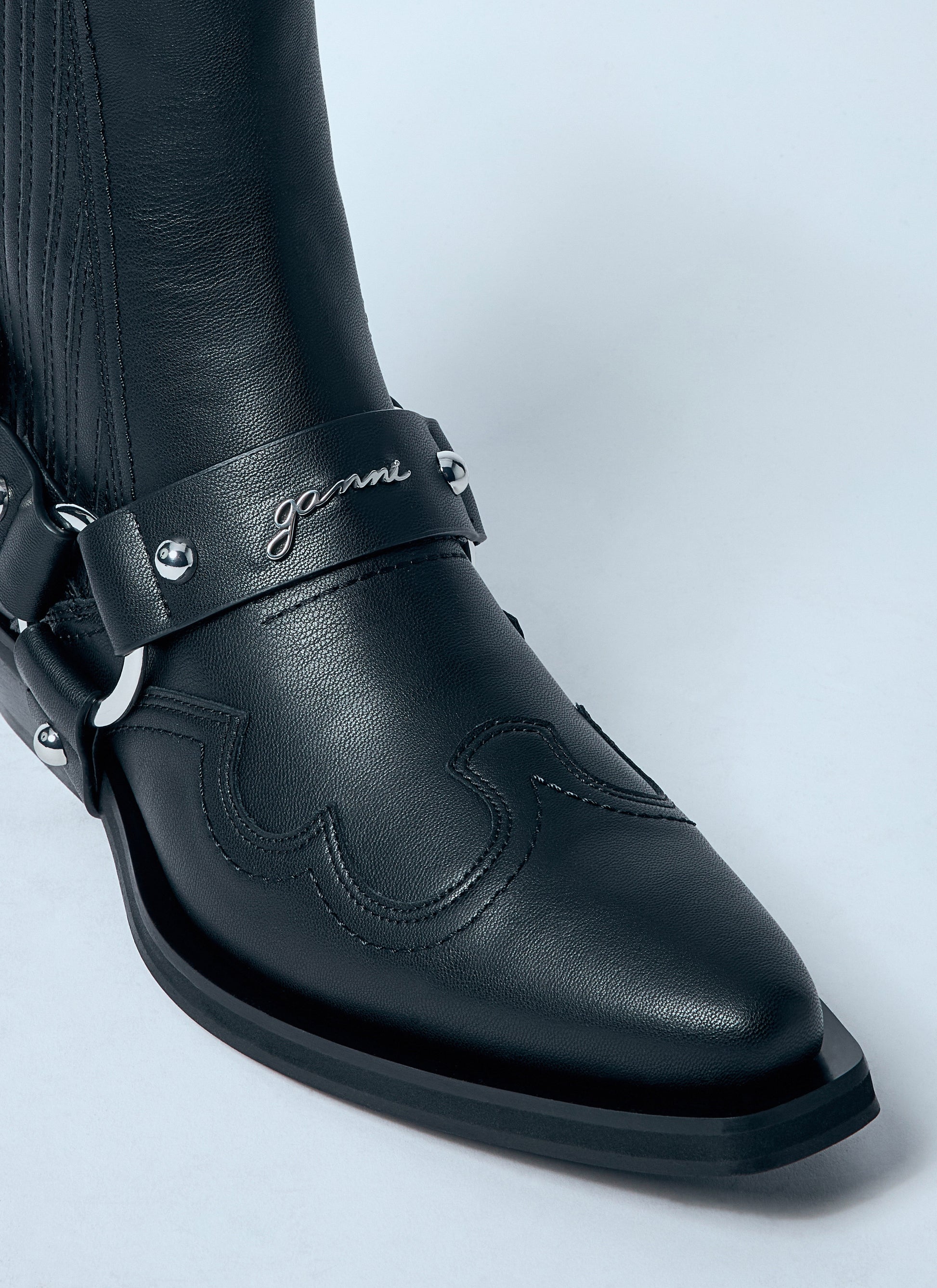 Ganni Women Low-Cut Western Chelsea Boots GANNI