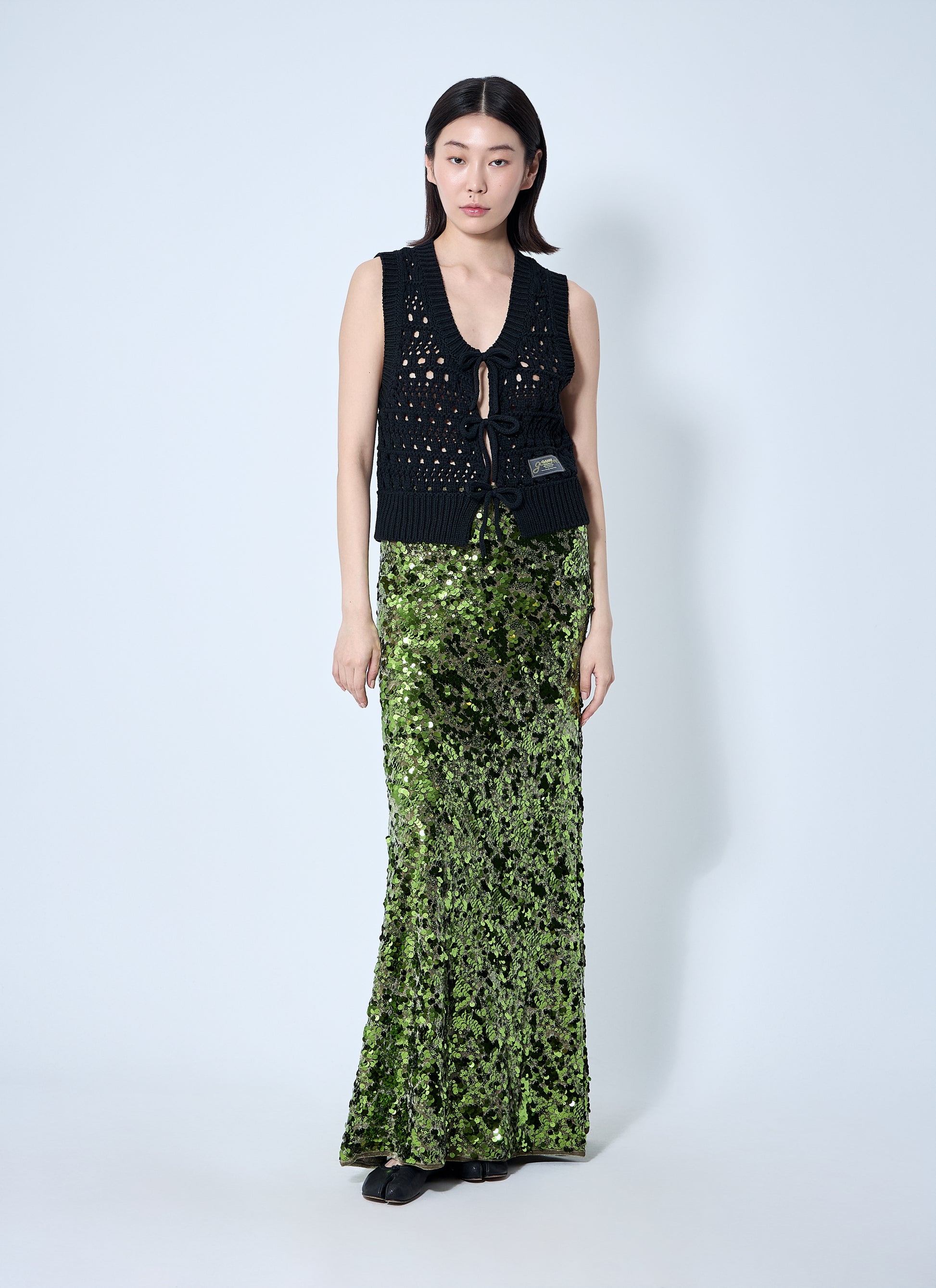Ganni Women Logo Patch Vest GANNI
