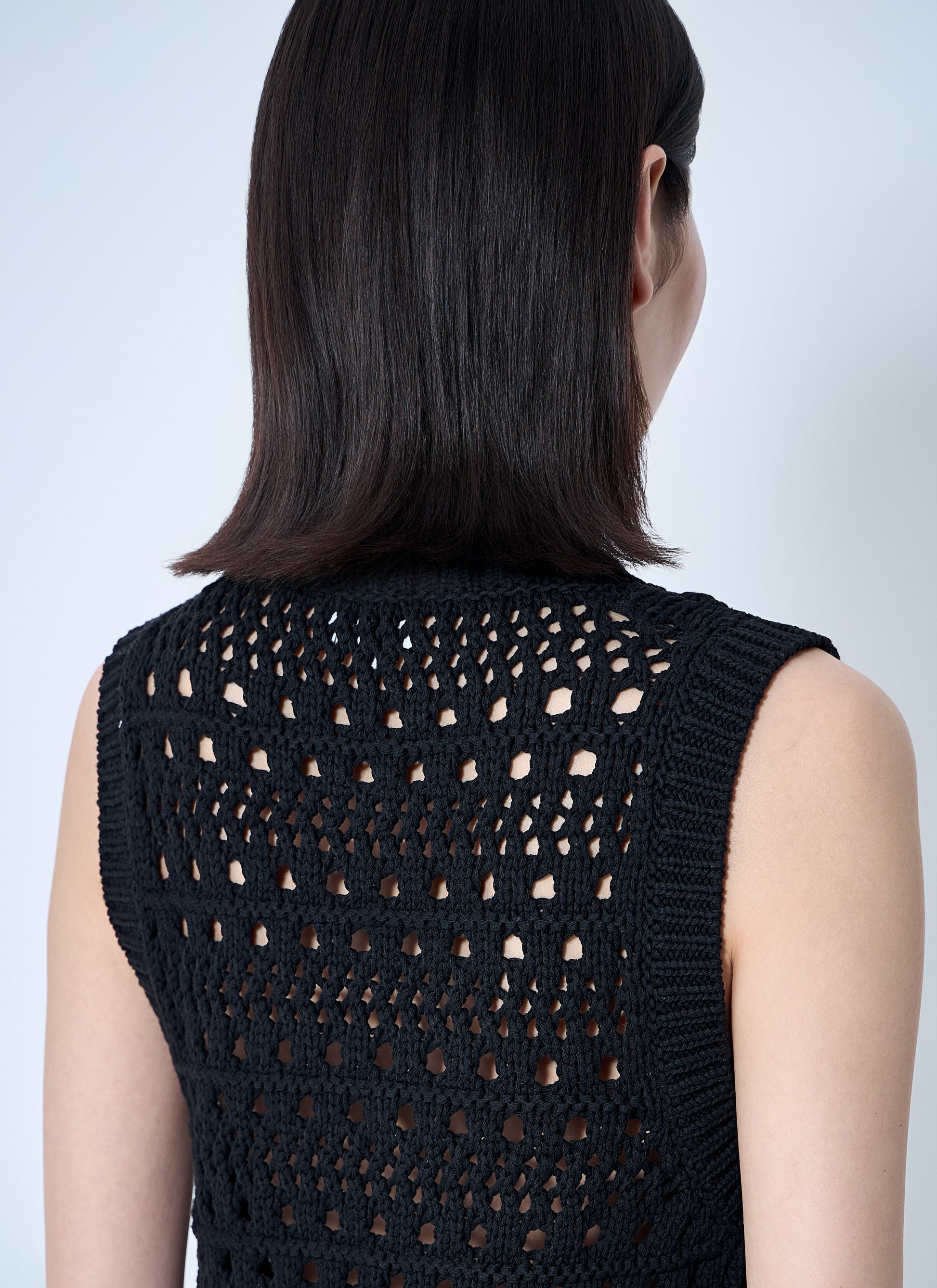 Ganni Women Logo Patch Vest GANNI