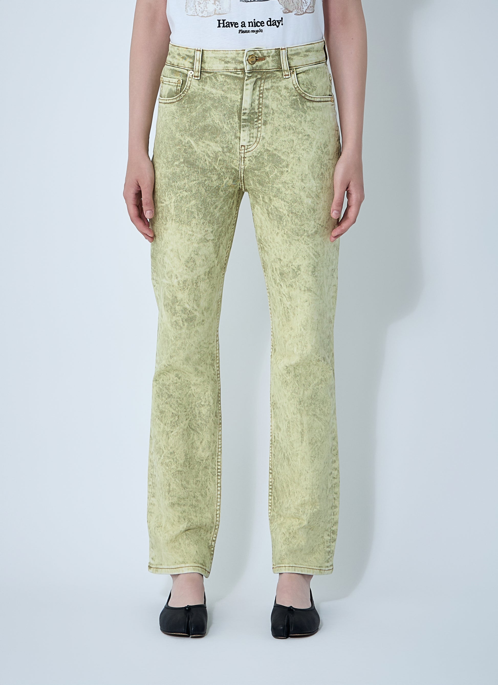 Ganni Women Foil Overdyed Jeans GANNI