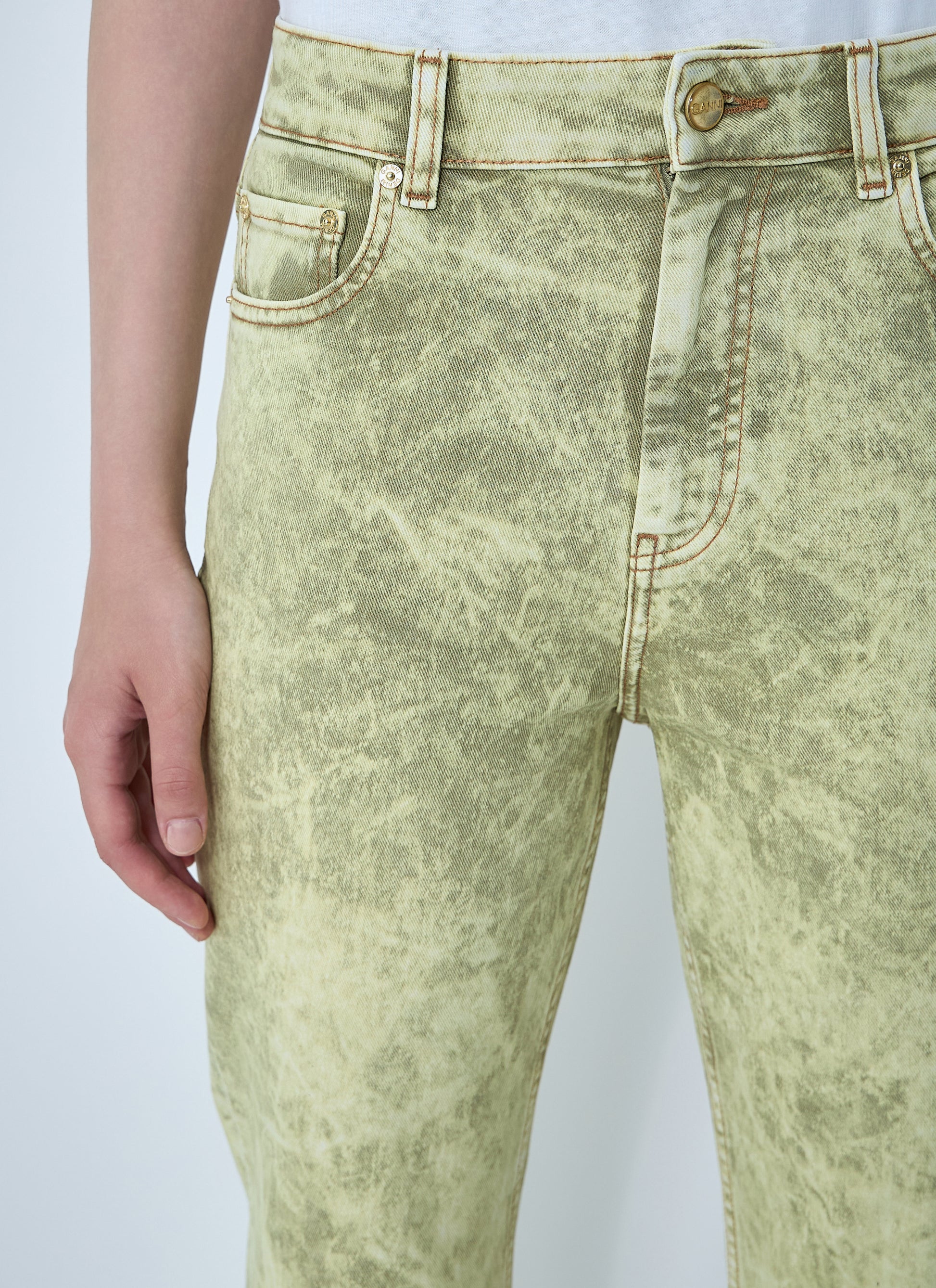 Ganni Women Foil Overdyed Jeans GANNI
