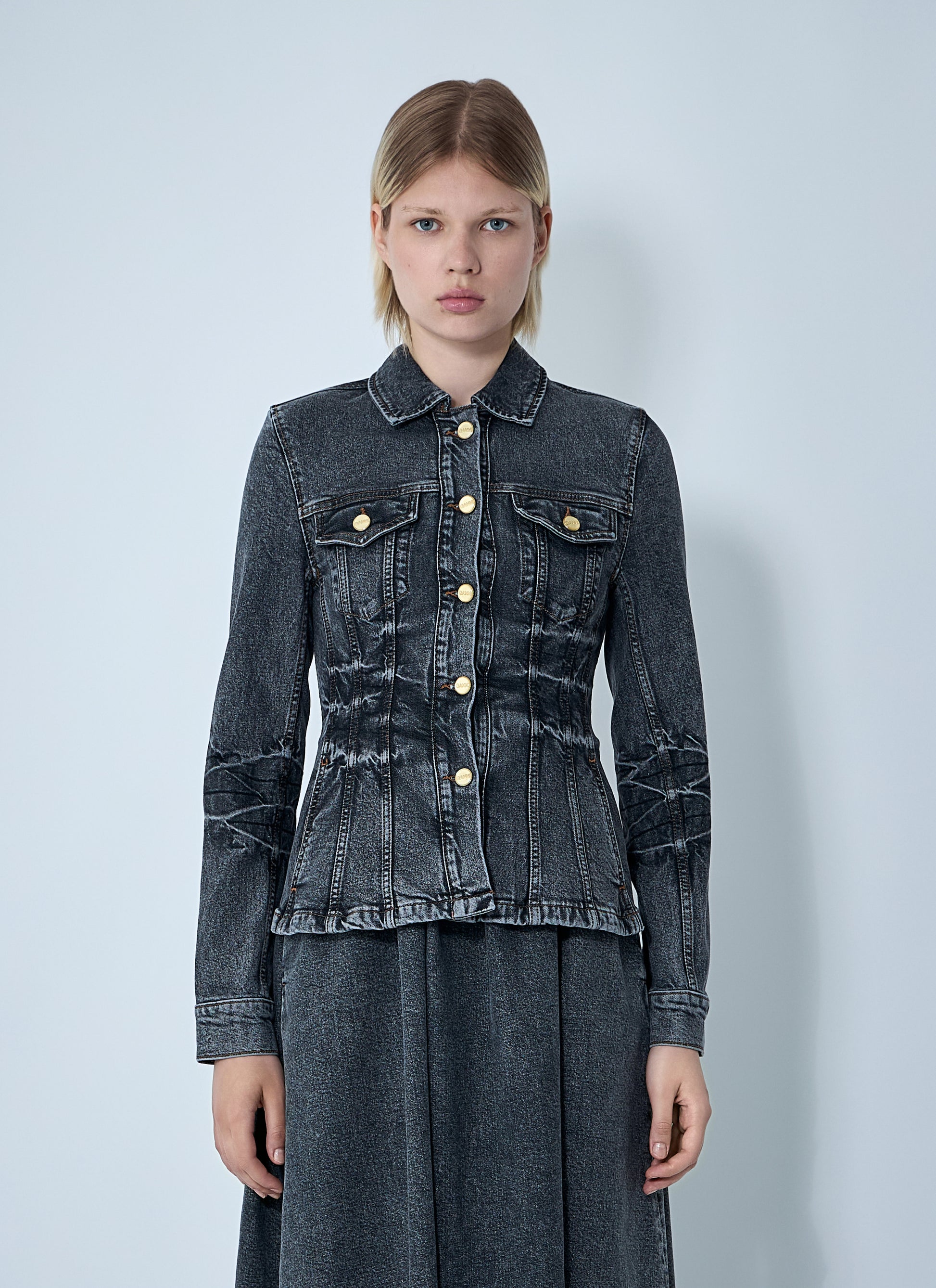 Ganni Women Stretch Denim Jacket GANNI