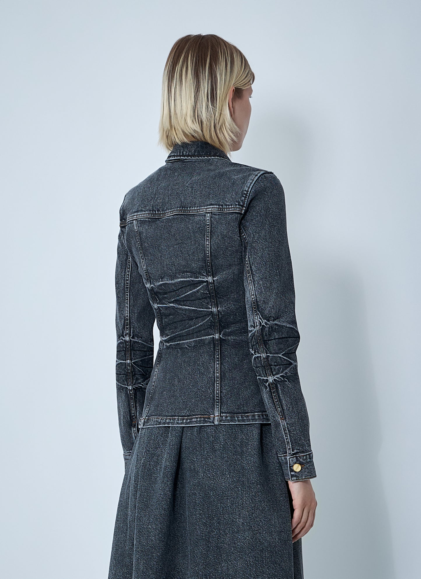 Ganni Women Stretch Denim Jacket GANNI