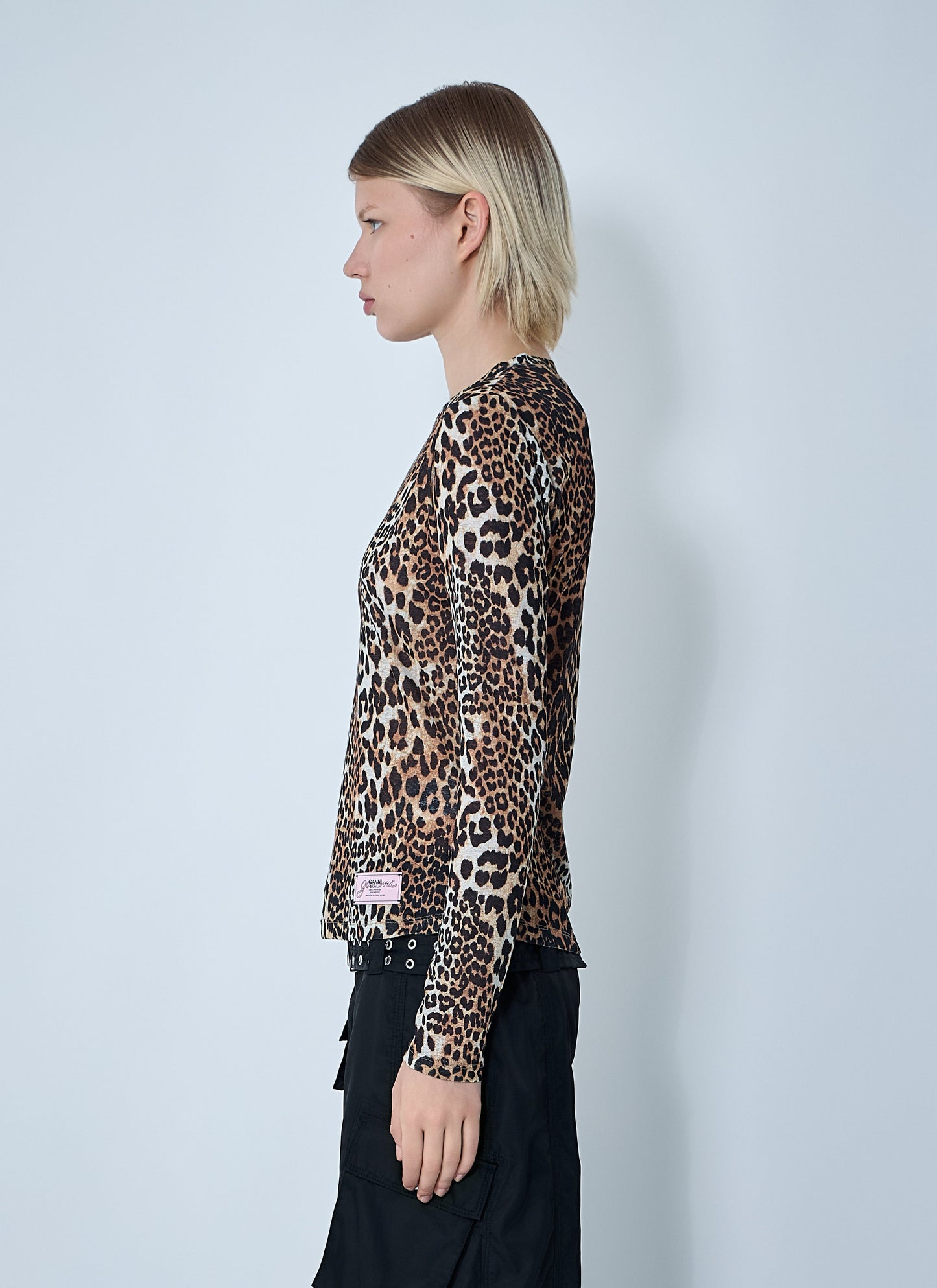 Ganni Women Mesh Top GANNI