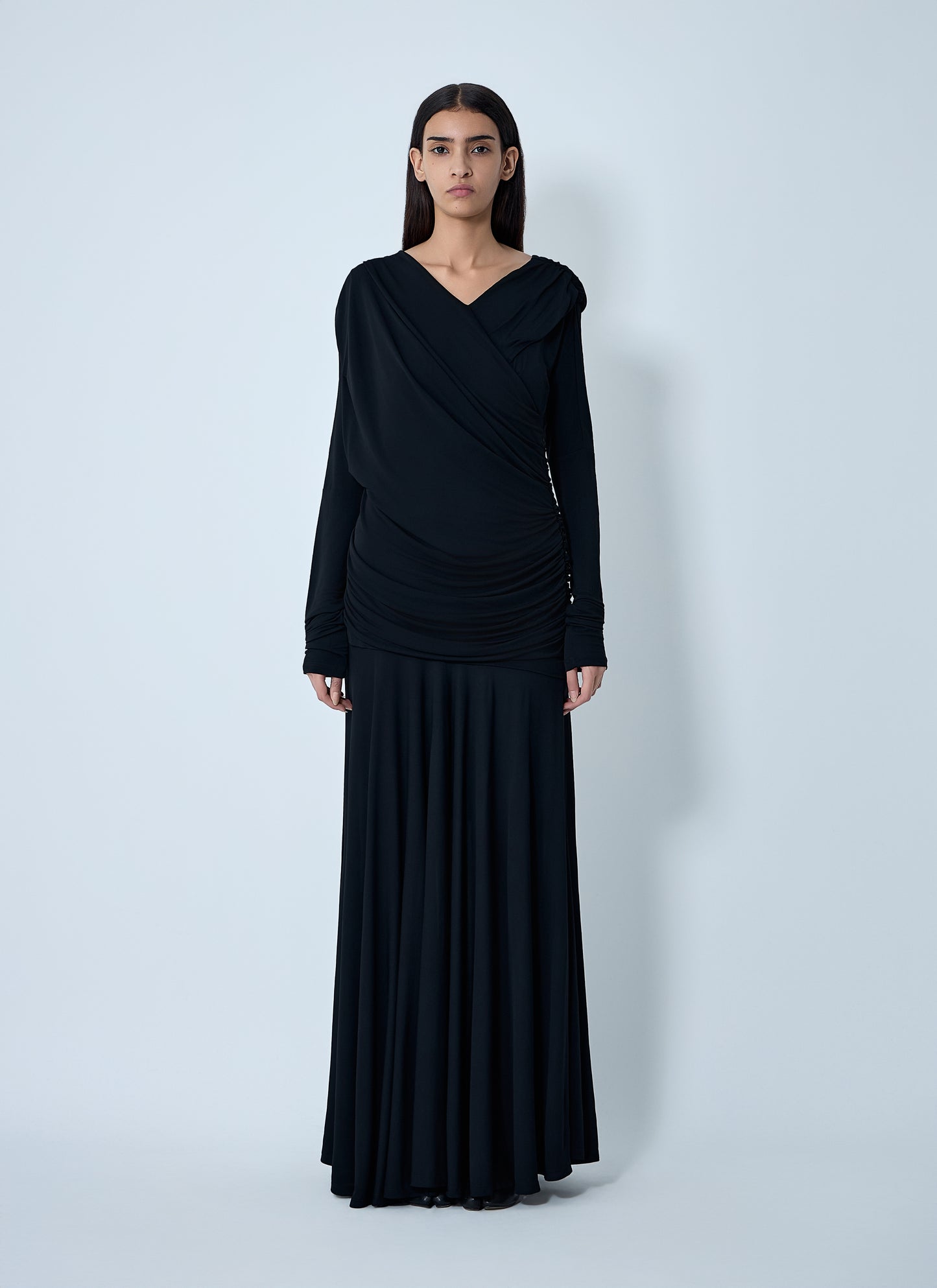 Ganni Women Ruched Maxi Dress GANNI