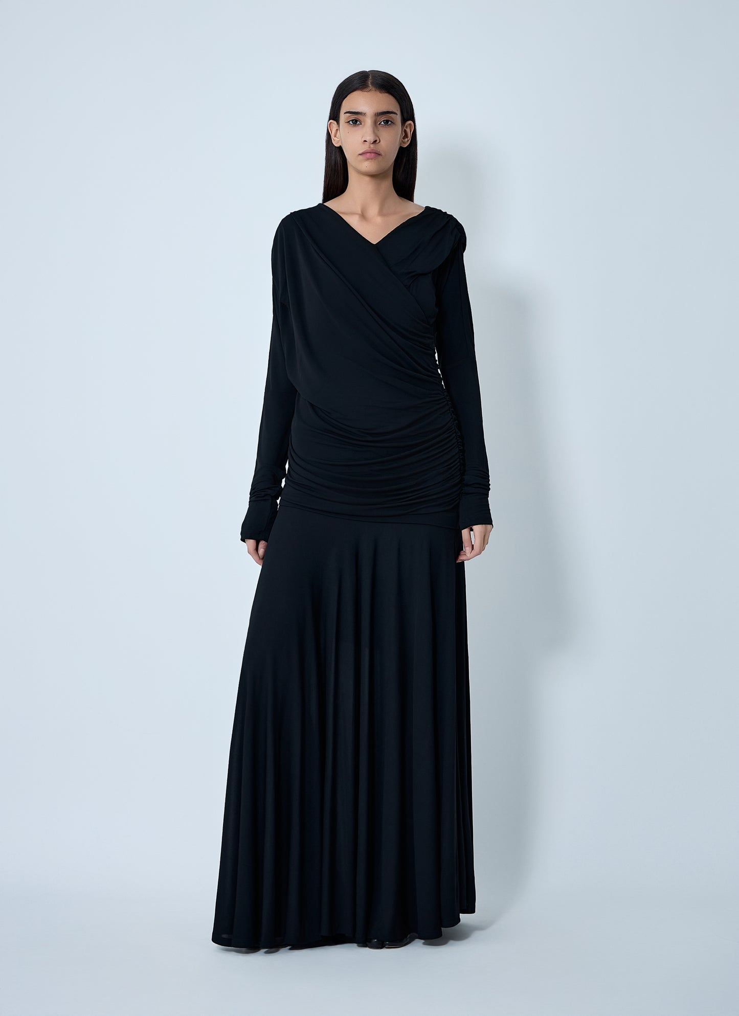 Ganni Women Ruched Maxi Dress GANNI
