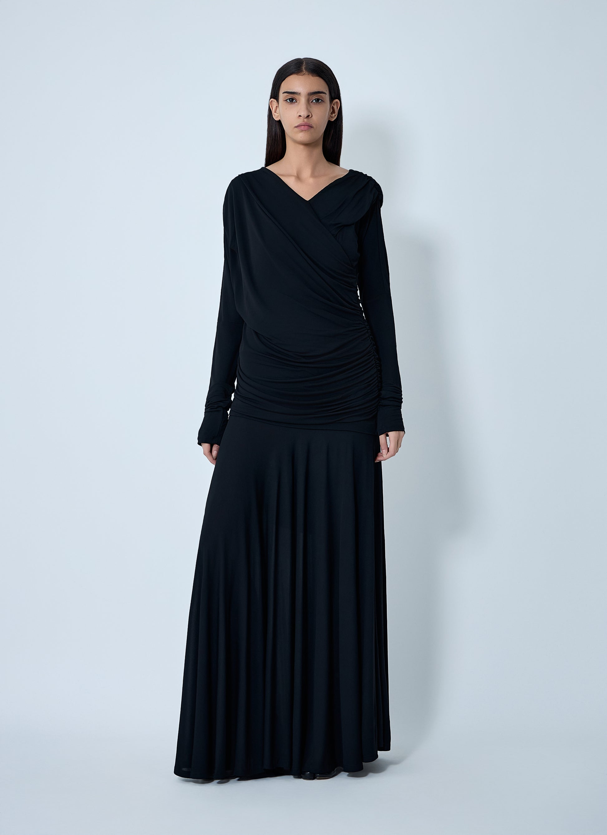 Ganni Women Ruched Maxi Dress GANNI