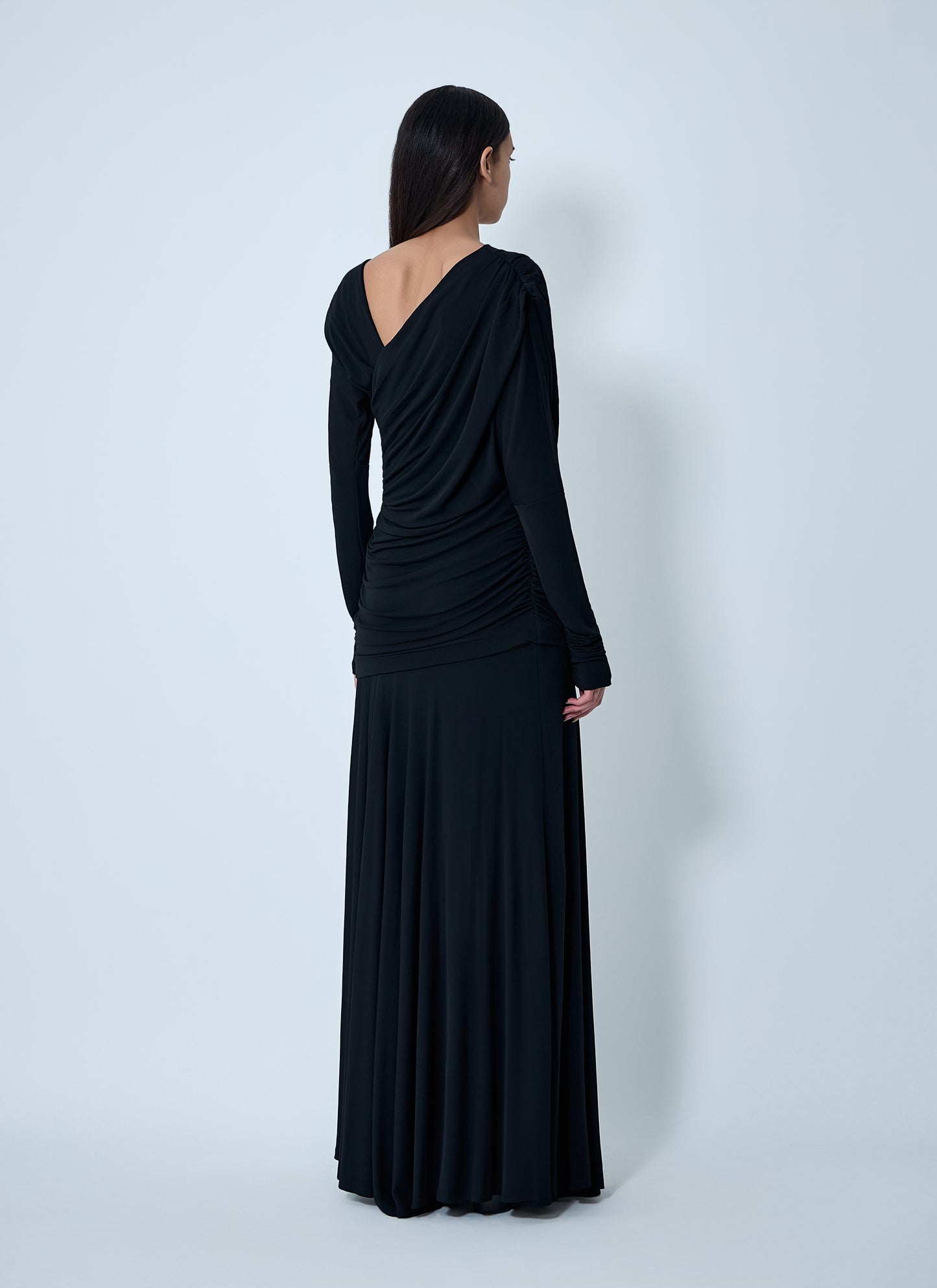 Ganni Women Ruched Maxi Dress GANNI