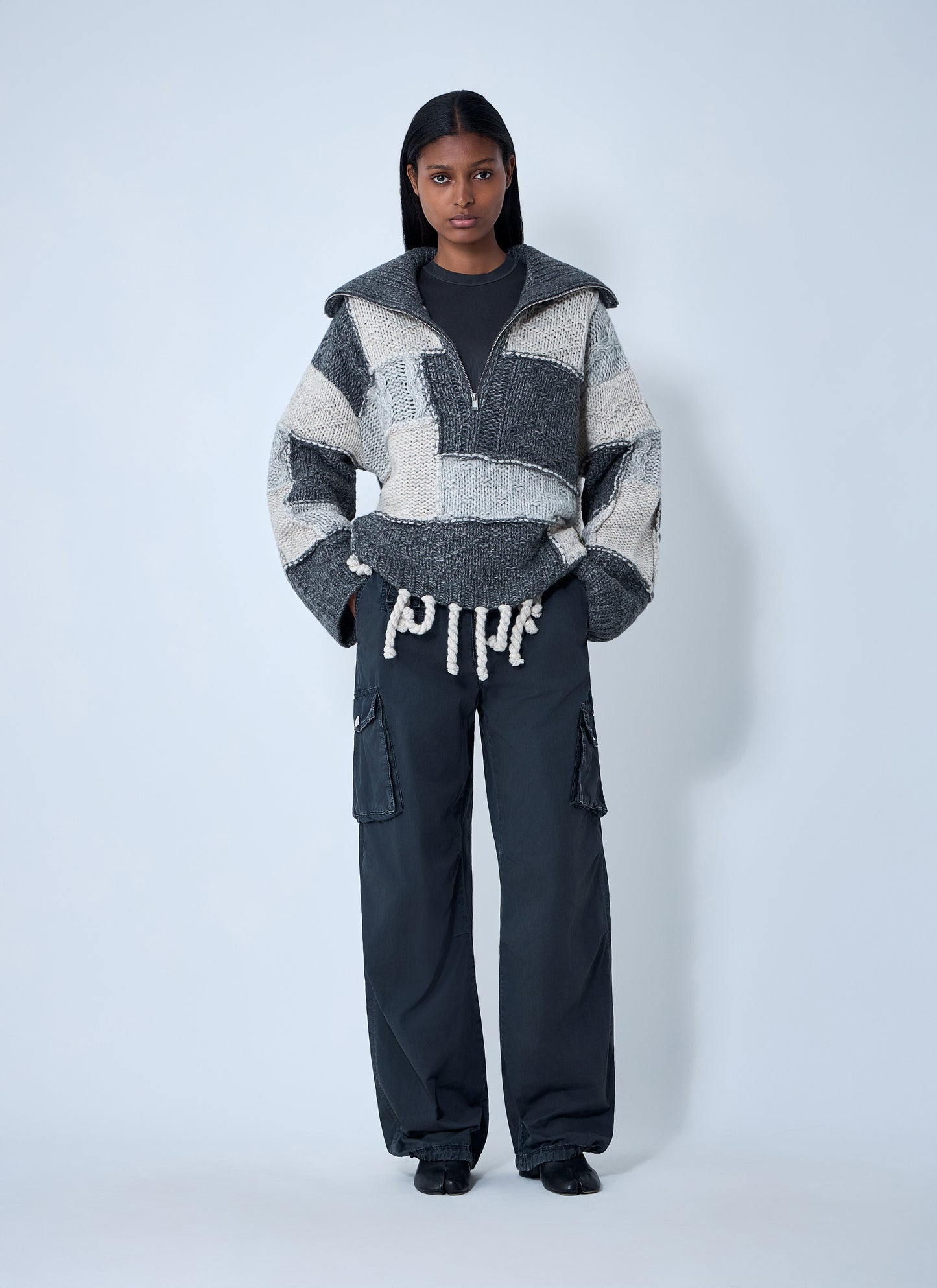 Ganni Women Cotton Cargo Pants GANNI