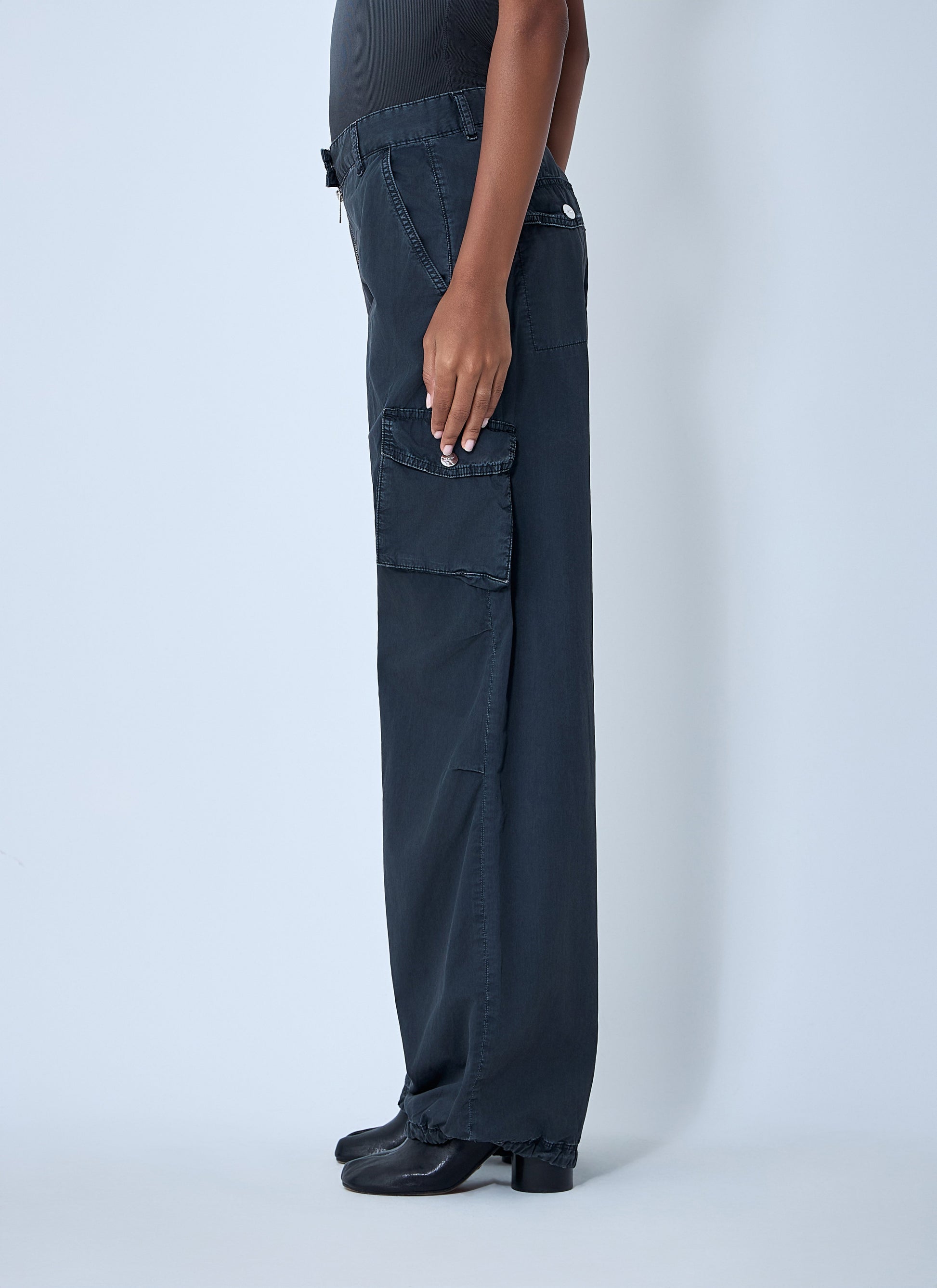 Ganni Women Cotton Cargo Pants GANNI