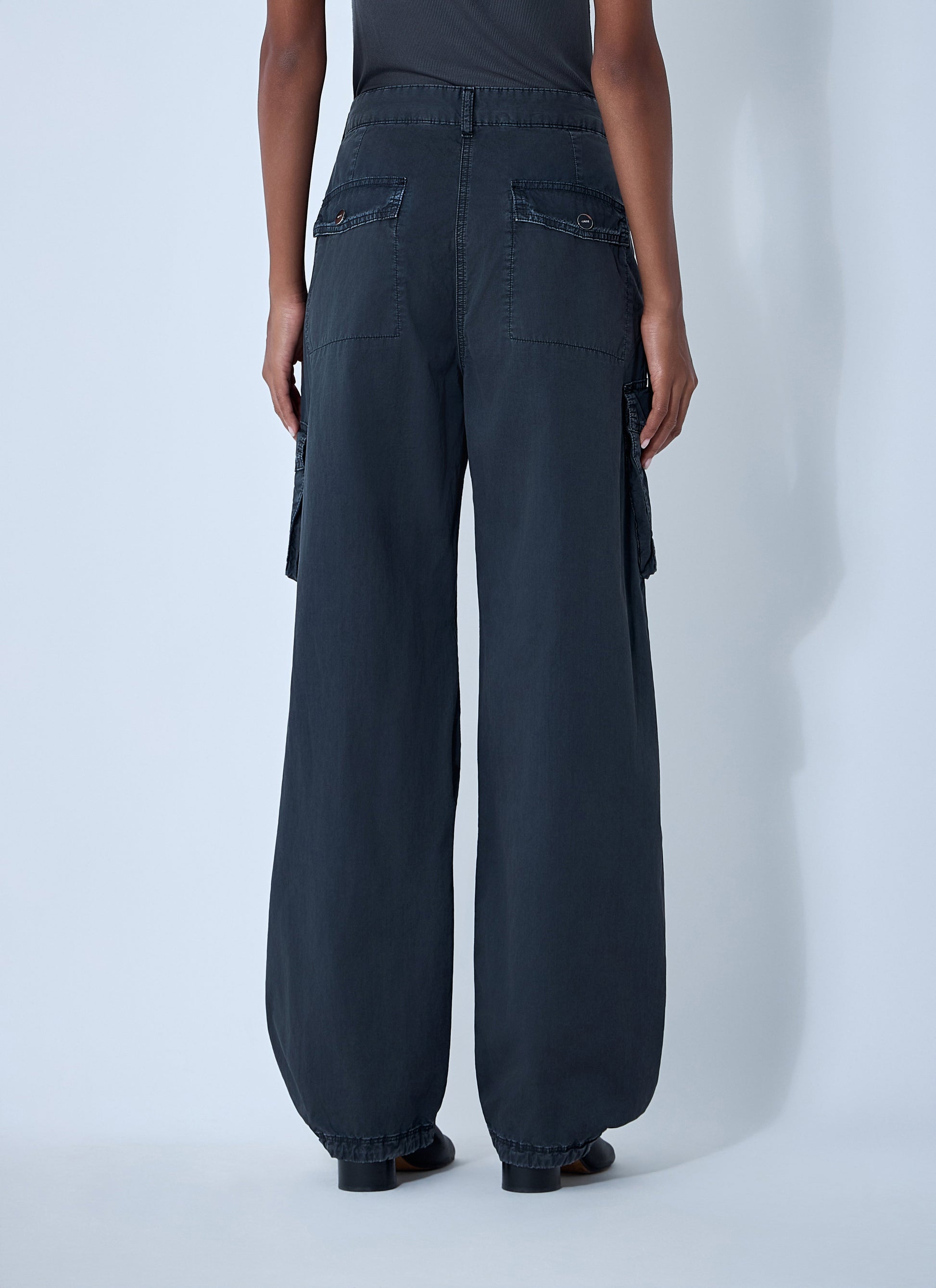 Ganni Women Cotton Cargo Pants GANNI