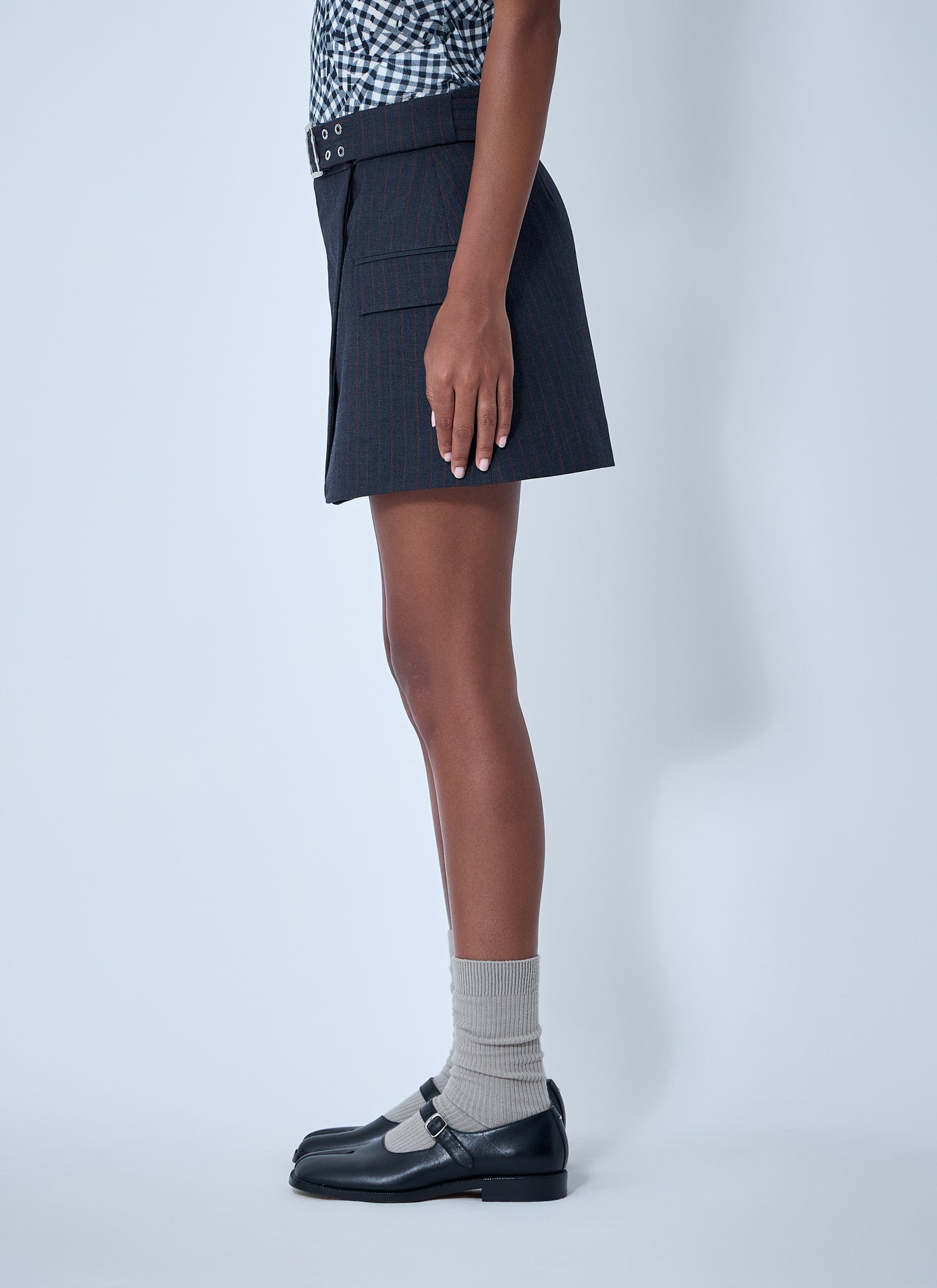 Ganni Women Stretch Stripe Mini Skirt