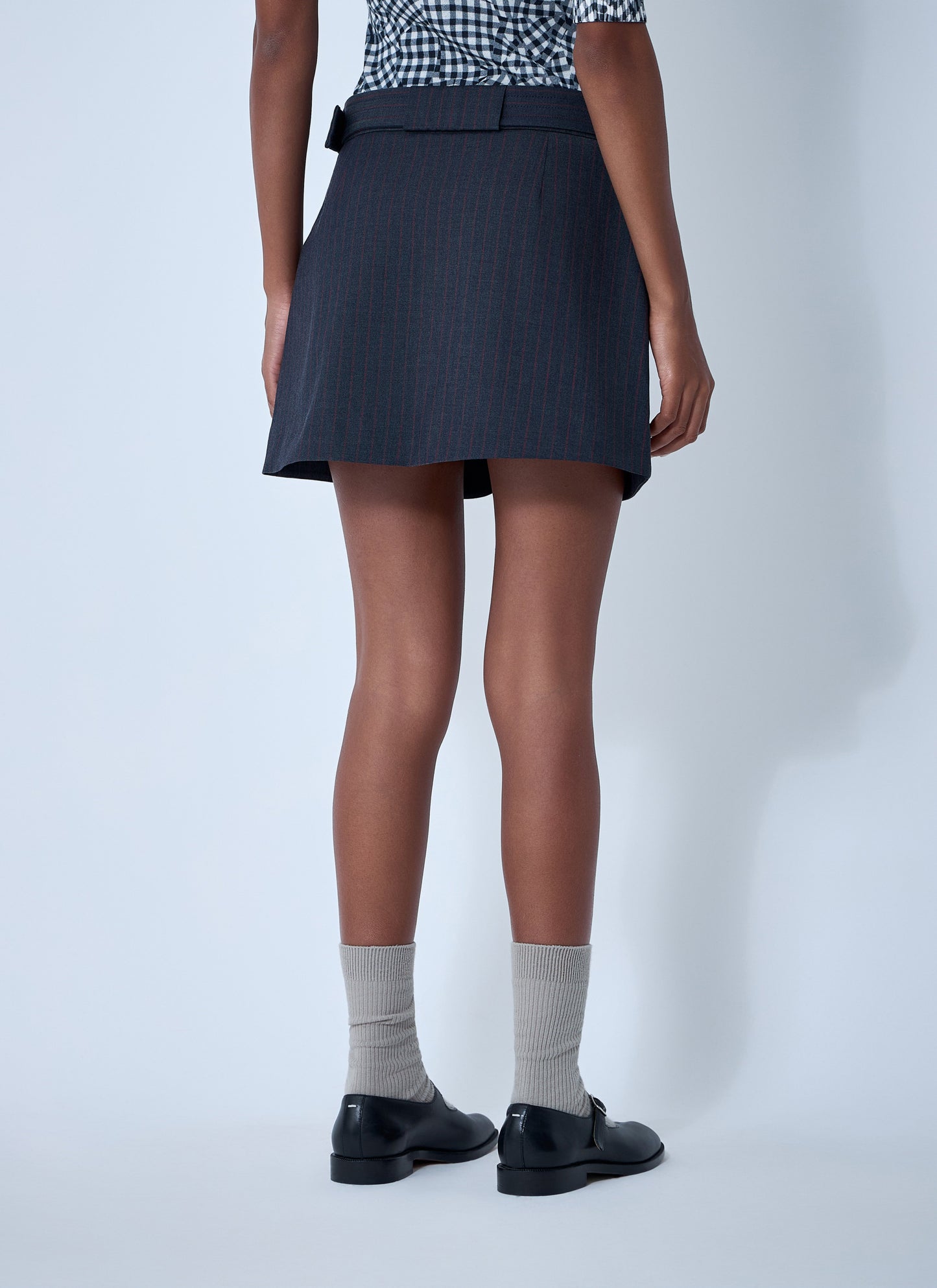 Ganni Women Stretch Stripe Mini Skirt