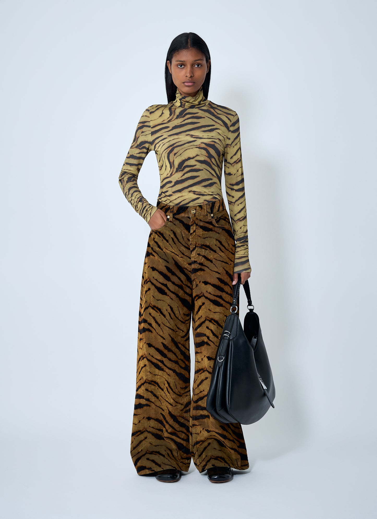 Ganni Women Printed Mesh Top GANNI