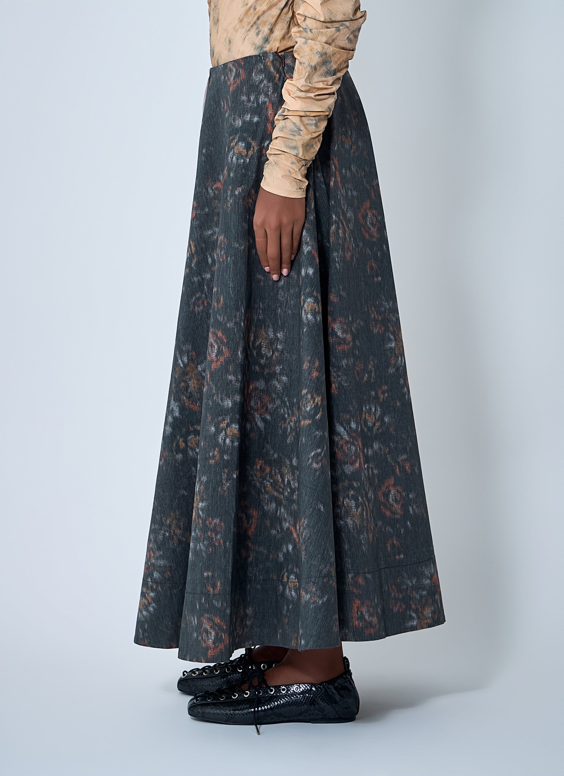 Ganni Women Midi Circle Skirt GANNI