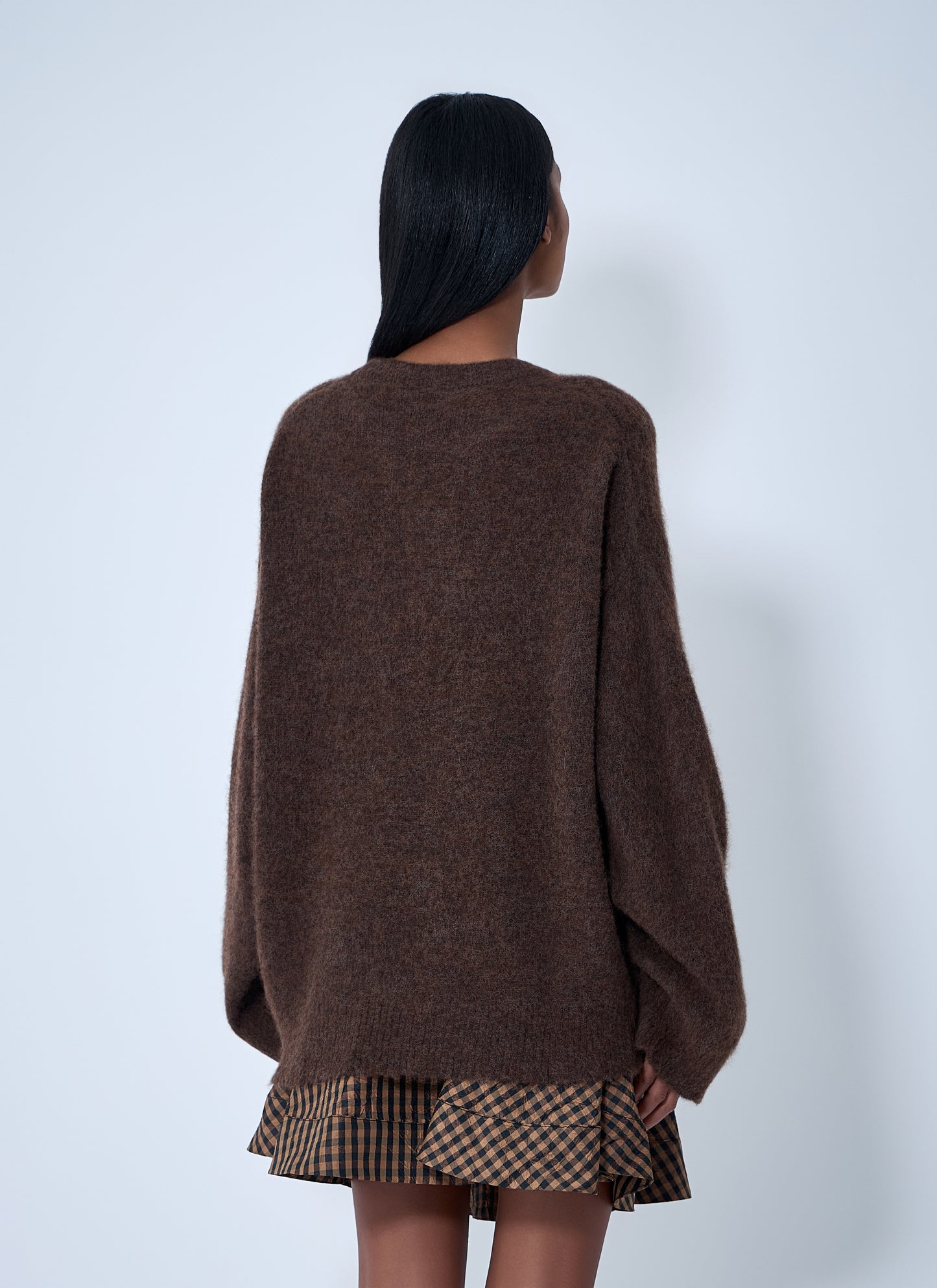 Ganni Women Brushed Knit Sweater GANNI