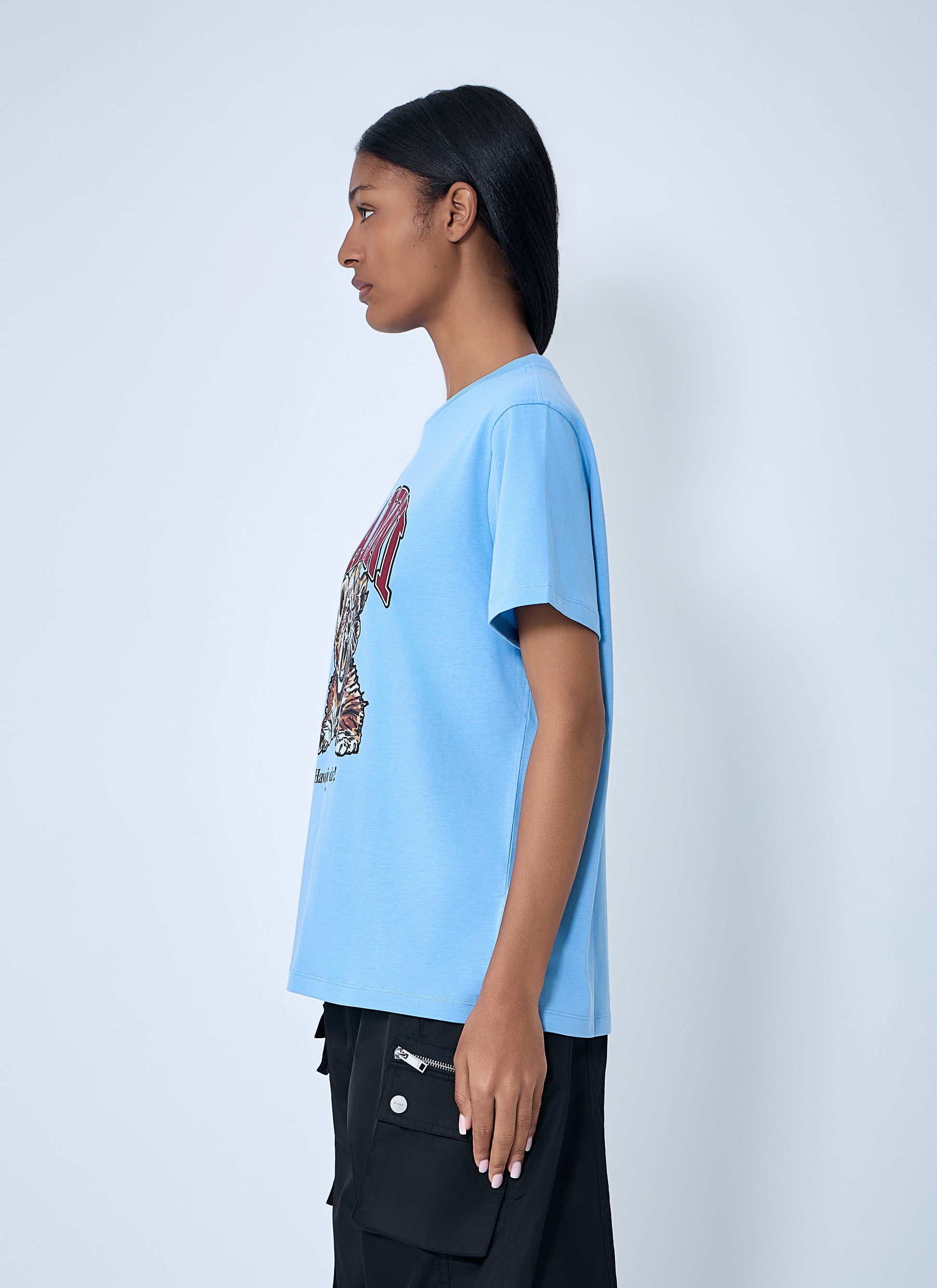 Ganni Women Logo Motif T-Shirt GANNI